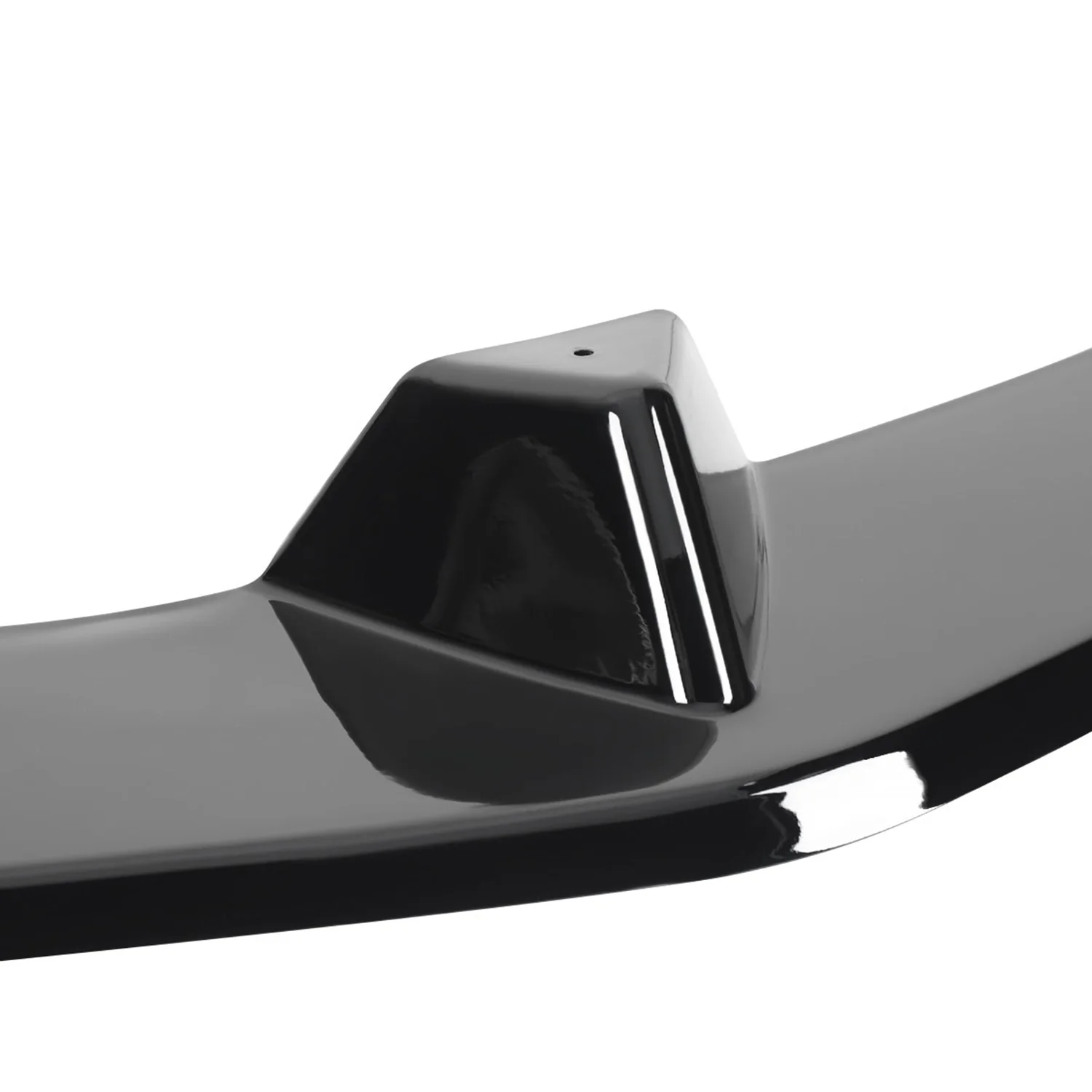 2012-2014 Mercedes W204 C Class Glossy Black Front Bumper Lip Splitter Kit - Image 3