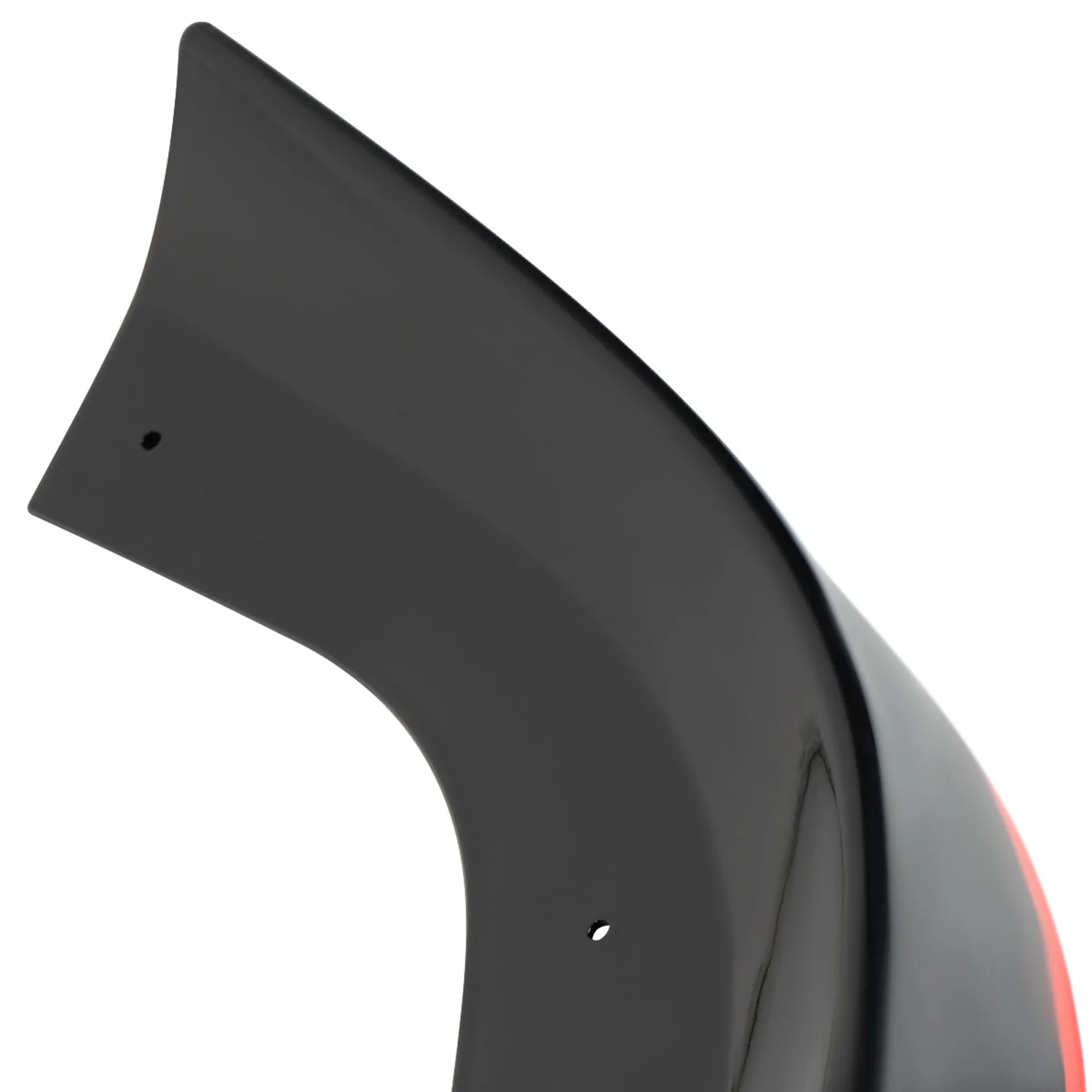 2012-2014 Mercedes W204 C Class Glossy Black/Red Front Bumper Lip Splitter Kit - Image 5