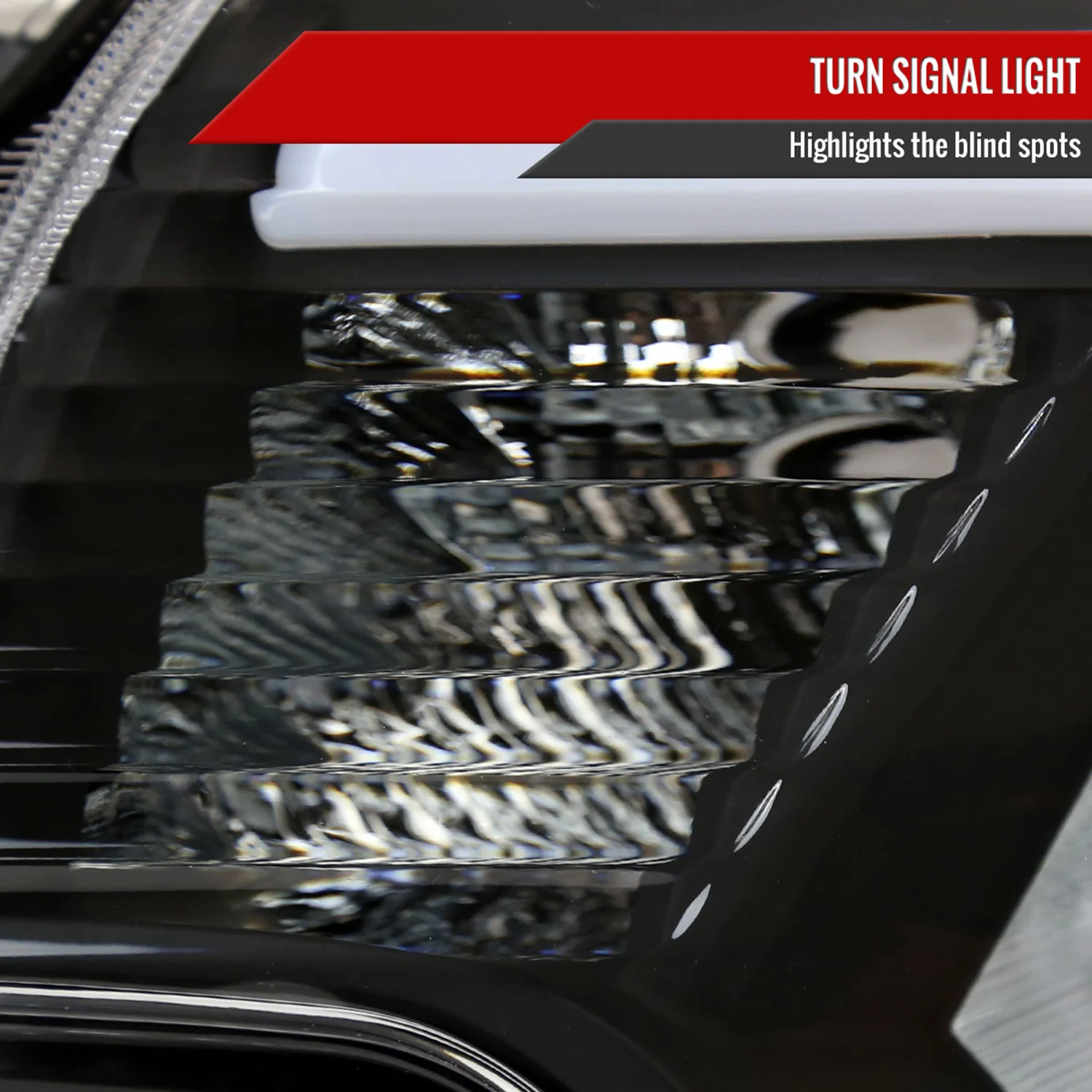 2012-2015 Toyota Tacoma LED Bar Factory Headlights Amber Reflector Matt Black - Image 5