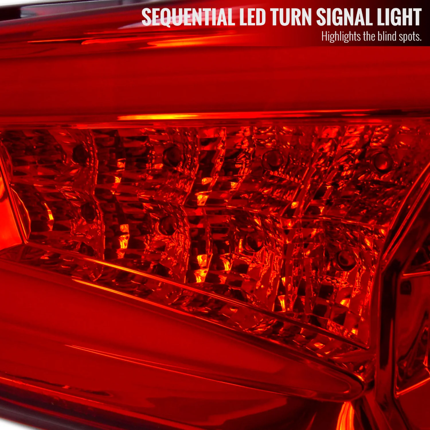 2012-2016 Scion FRS/ Subaru BRZ/ Toyota 86 LED Tail Lights Chrome/Red - Image 4