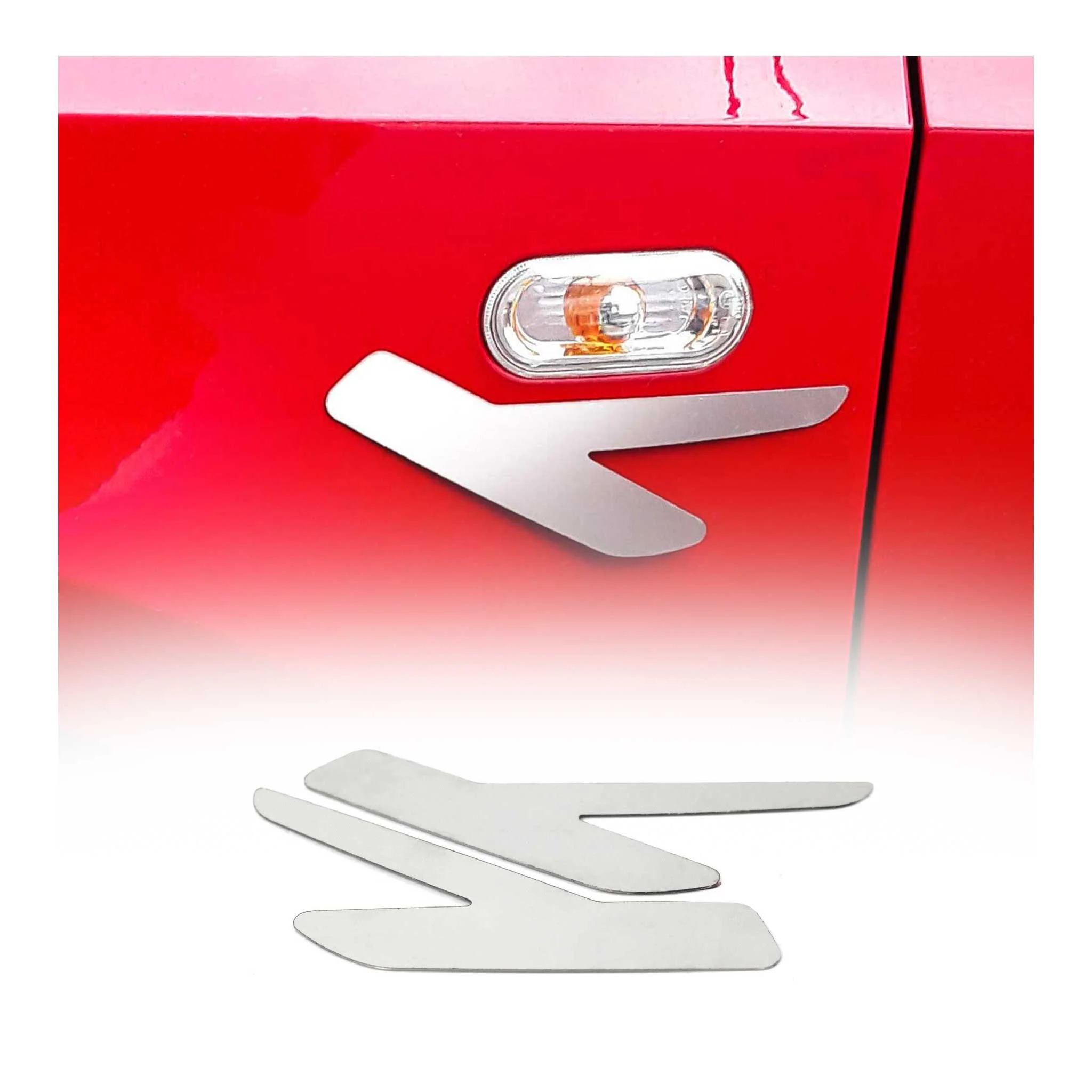 2012-2017 Buick Verano Side Door Molding Trim Decorative Stainless Steel Silver 2 Pcs
