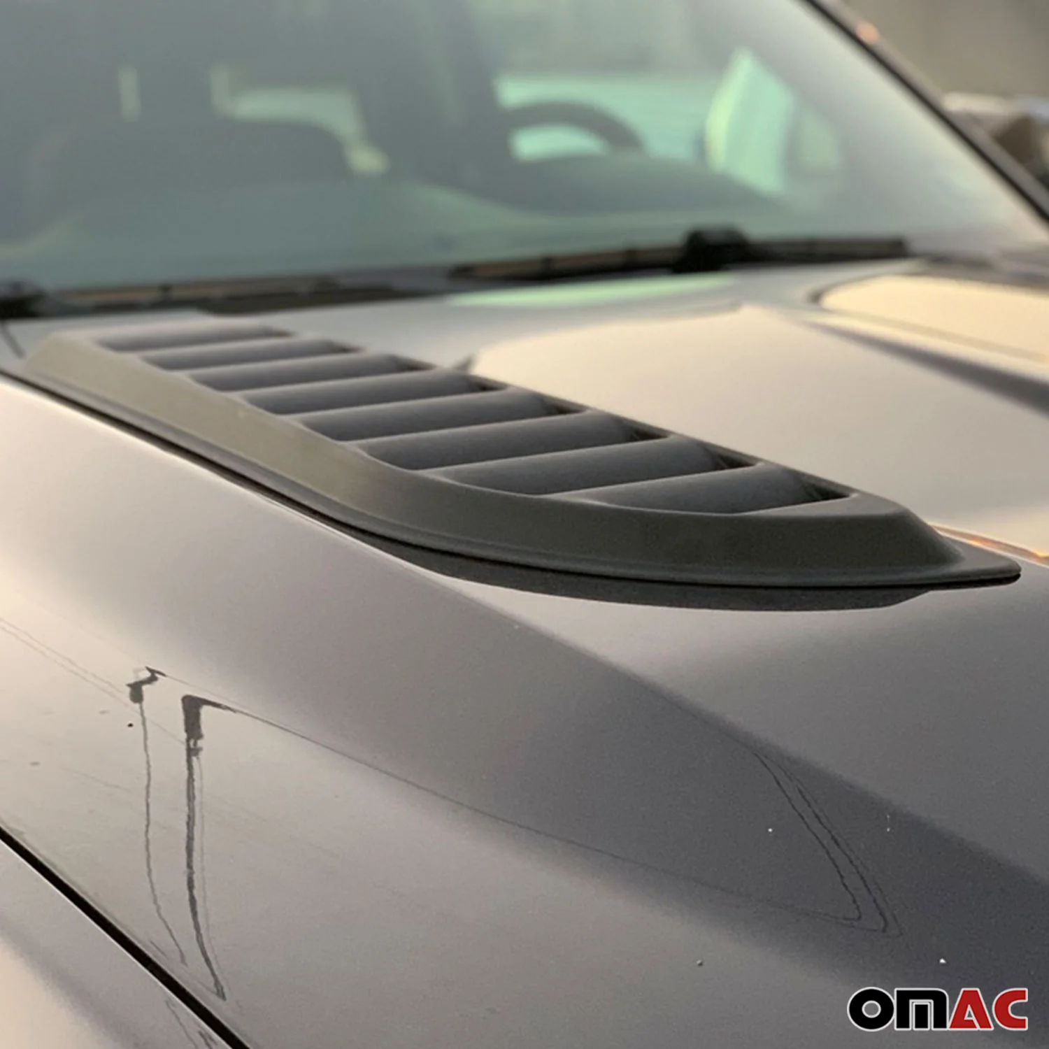 2012-2018 RAM 1500 Hood Scoop Vent Air Flow Intake Black 2 Pcs - Image 7