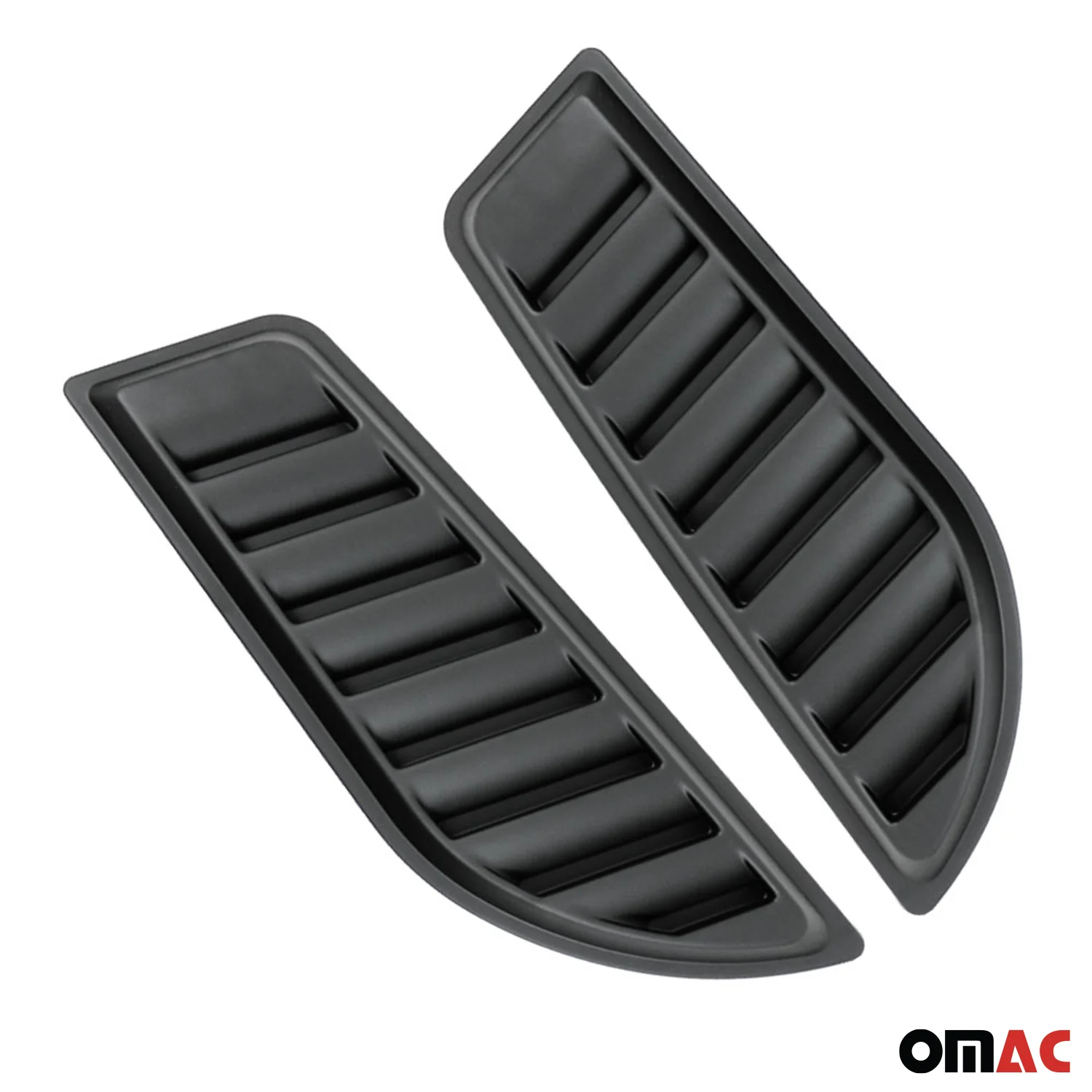2012-2018 RAM 1500 Hood Scoop Vent Air Flow Intake Black 2 Pcs - Image 9