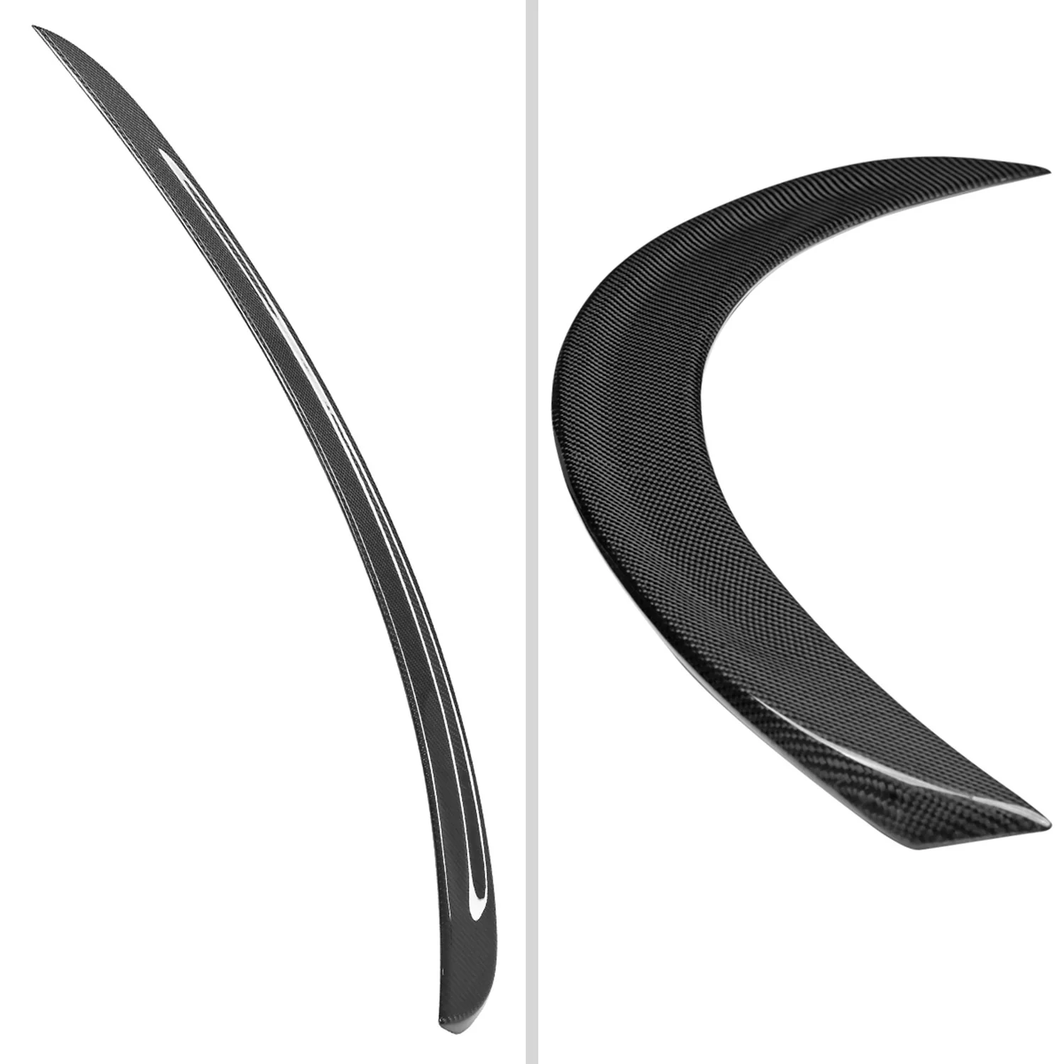 2012-2018 Tesla S Carbon Fiber Factory Style Rear Spoiler - Image 3