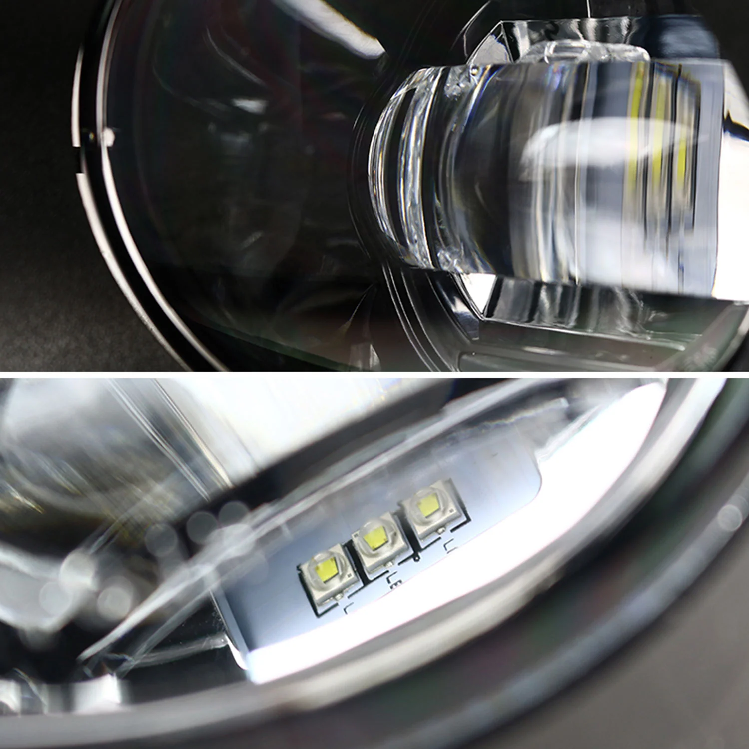 2013-2015 Nissan Altima Sedan SMD LED Projector Fog Lights Kit Chrome/Clear - Image 3