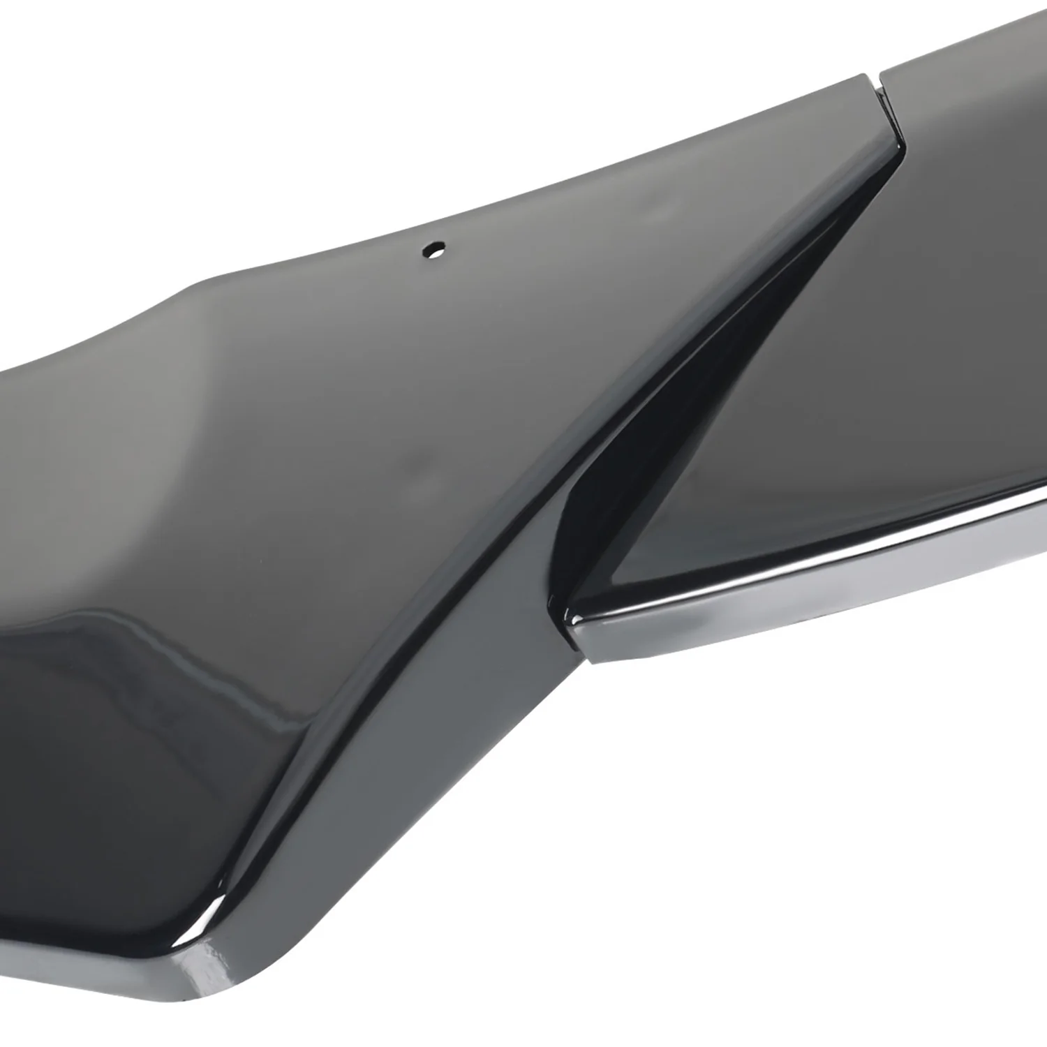 2013-2017 Hyundai Veloster Turbo Glossy Black 3PC Front Bumper Splitter Kit - Image 3