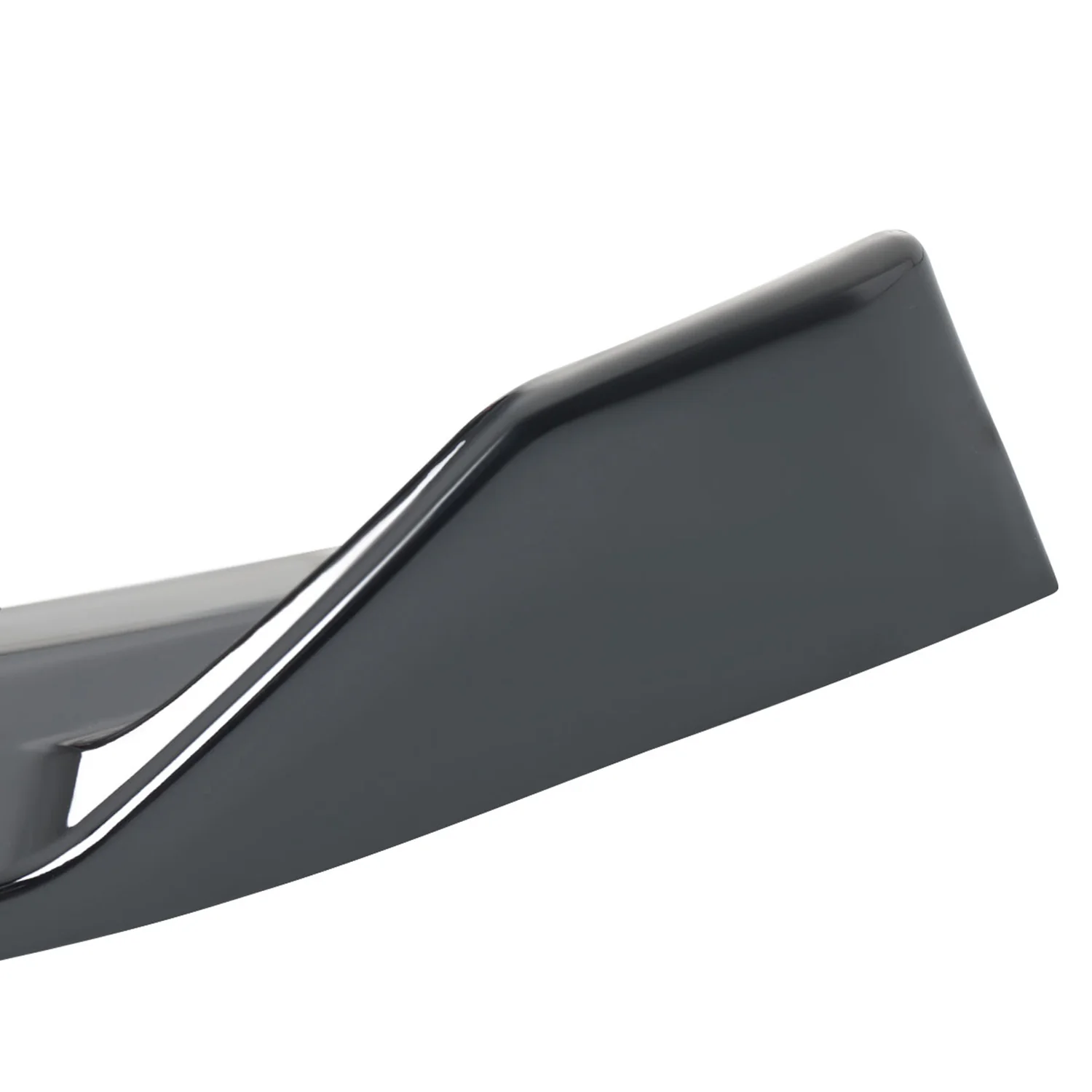 2013-2017 Hyundai Veloster Turbo Glossy Black 3PC Front Bumper Splitter Kit - Image 5