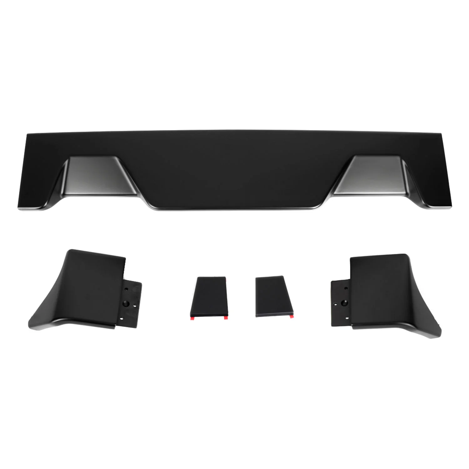 2013-2018 Dodge RAM 1500 Rear Roof Matte Black Truck Spoiler Wing Kit - Image 3