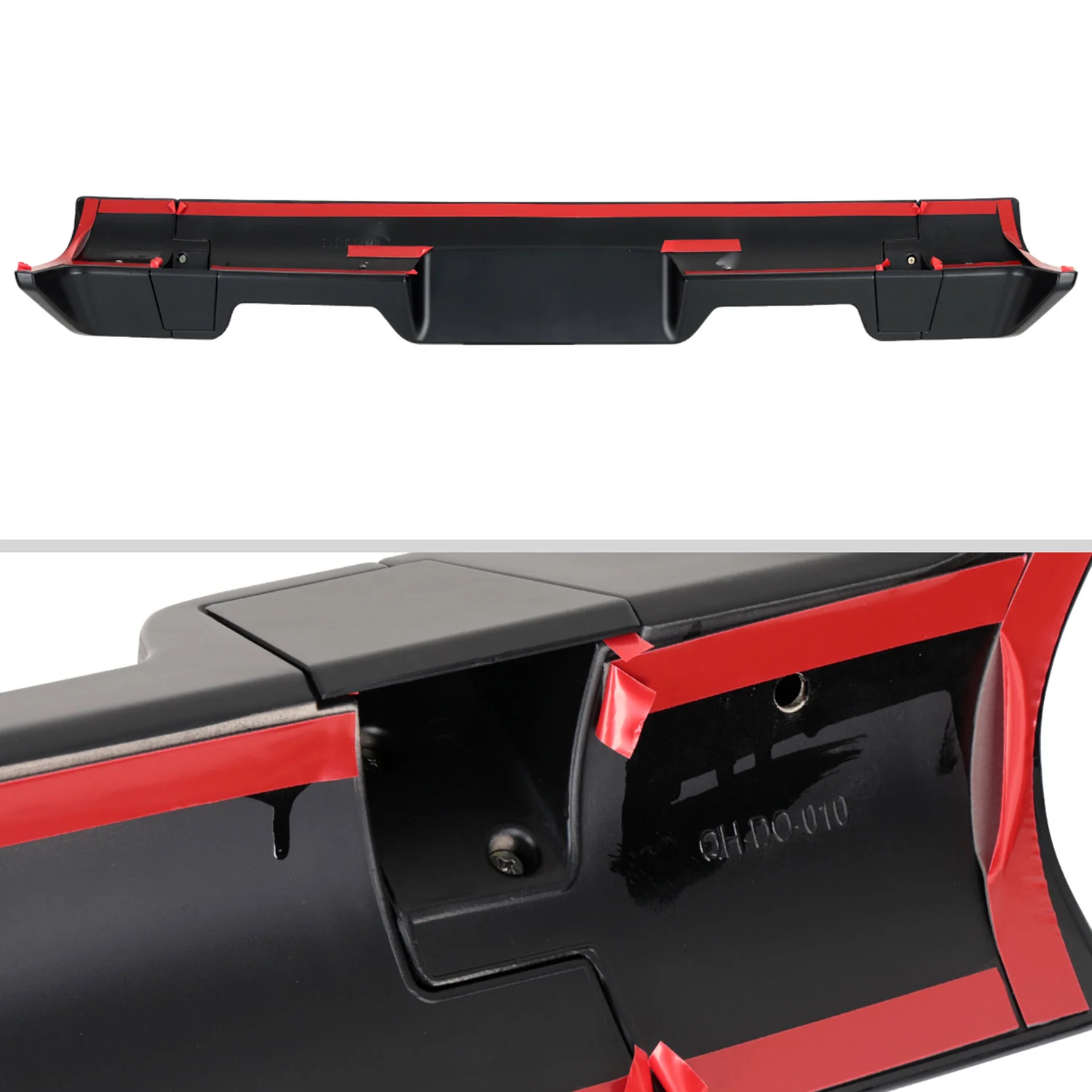 2013-2018 Dodge RAM 1500 Rear Roof Matte Black Truck Spoiler Wing Kit - Image 6