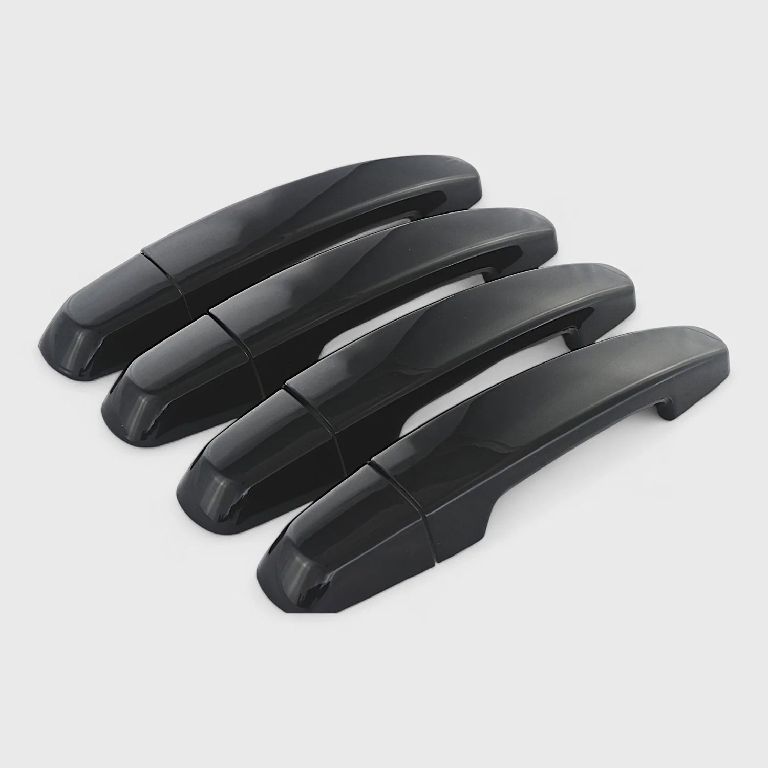 2013-2020 Chevrolet Impala Door Handle Cover Gloss Black 8Pcs ABS Plastic - Image 2