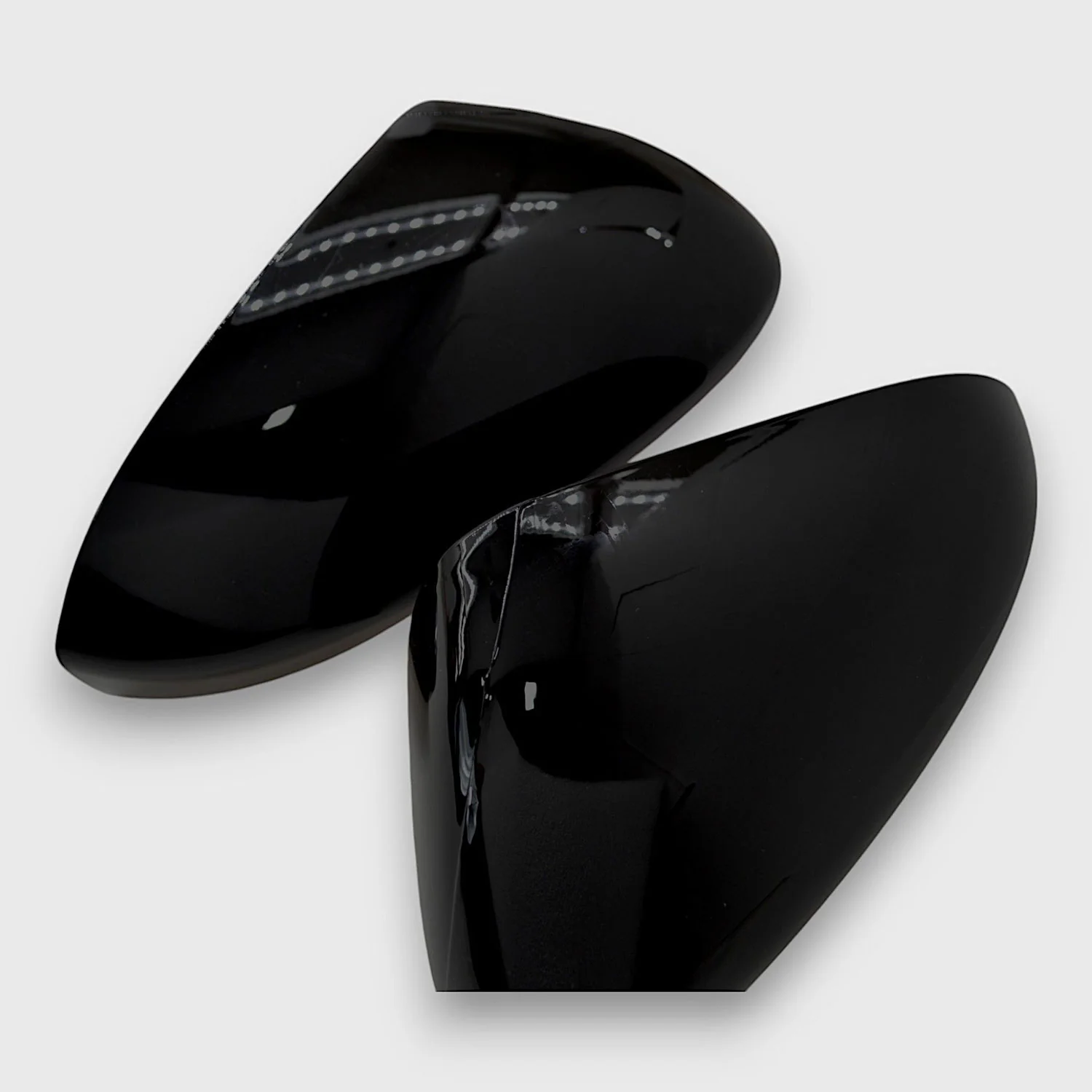 2013-2020 Ford Fusion Mirror Cover Caps Gloss Black 2Pcs ABS Plastic - Image 2