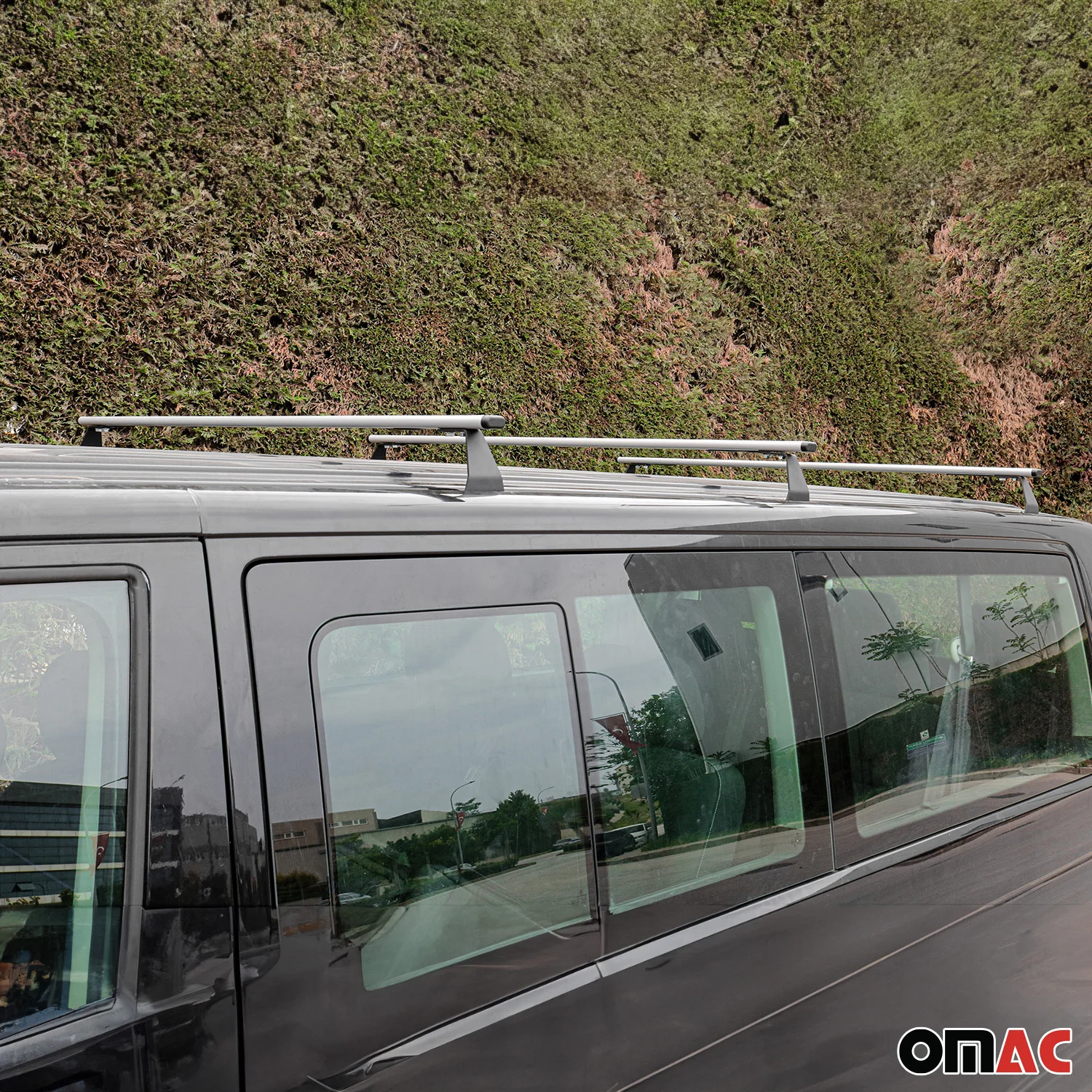 2013-2021 Nissan NV200 Roof Rack Cross Bars 3Pcs Silver - Image 3