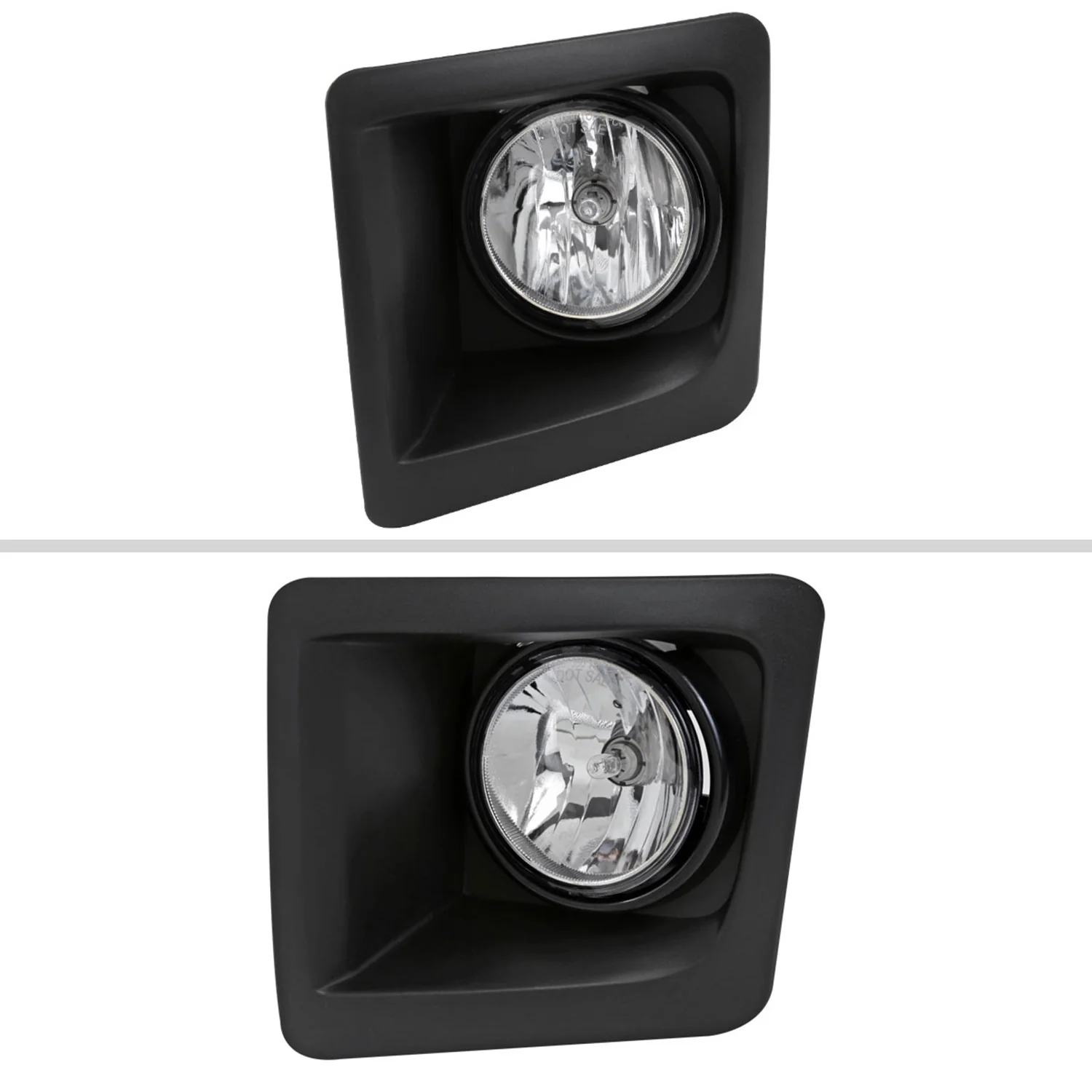 2014-2015 GMC Sierra 1500 H3 Fog Lights Chrome Housing/Clear Lens - Image 2