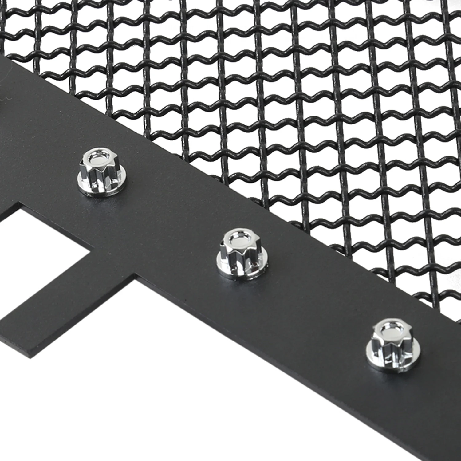 2014-2015 GMC Sierra 1500 Rivet Style Black S.Steel Mesh Grille Insert - Image 5