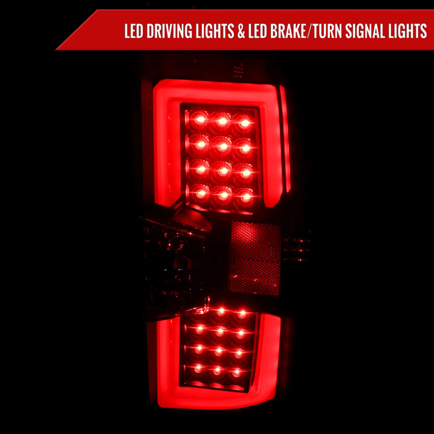 2014-2017 Chevy Silverado/ GMC Sierra 3500HD V2 LED Tail Lights Chrome/Clear - Image 2