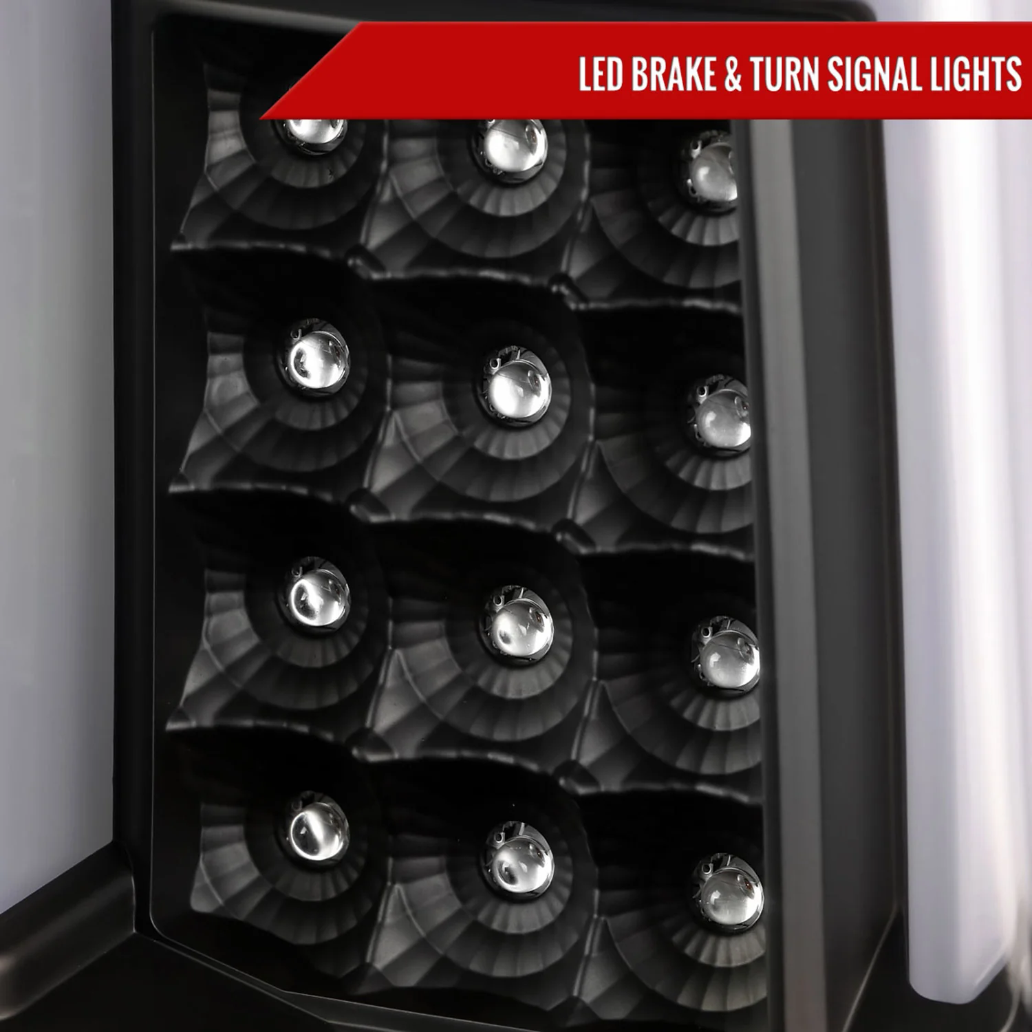 2014-2017 Chevy Silverado/ GMC Sierra 3500HD V2 LED Tail Lights Chrome/Clear - Image 4