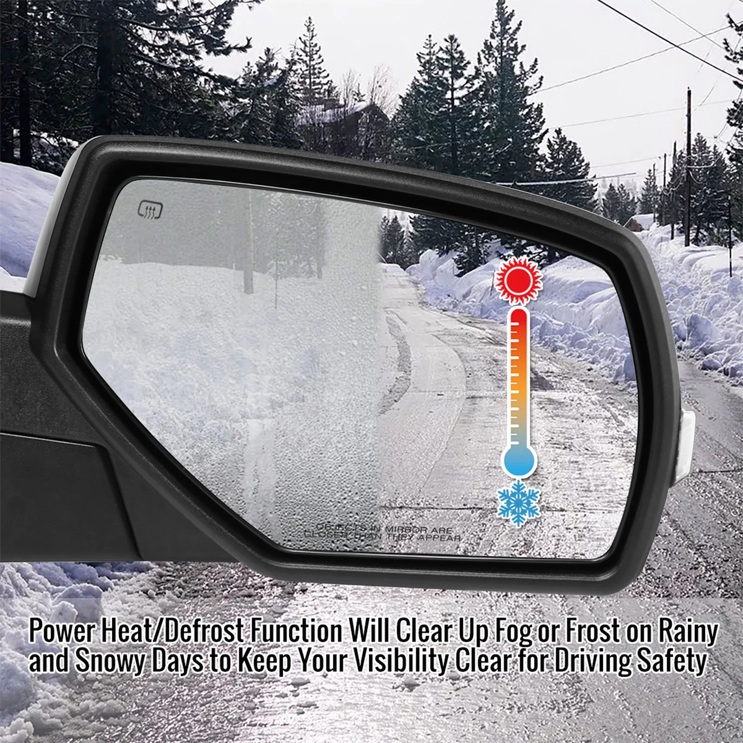 2014-2018 Chevy Silverado/GMC Sierra Manual Fold Heated Side Mirror Passenger - Image 10