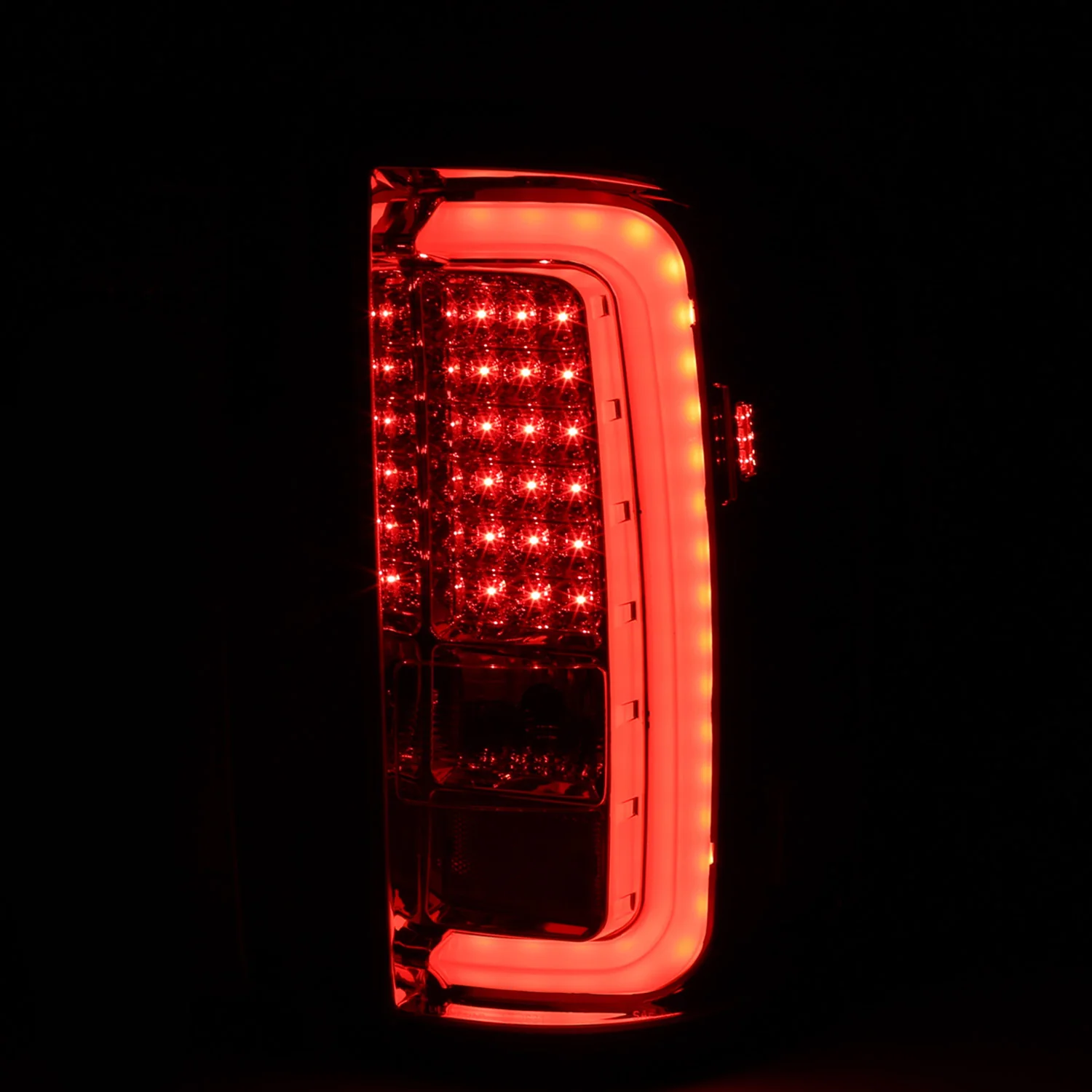 2014-2018 GMC Sierra 1500/2500HD/3500HD LED Tail Lights Chrome/Clear Lens - Image 2