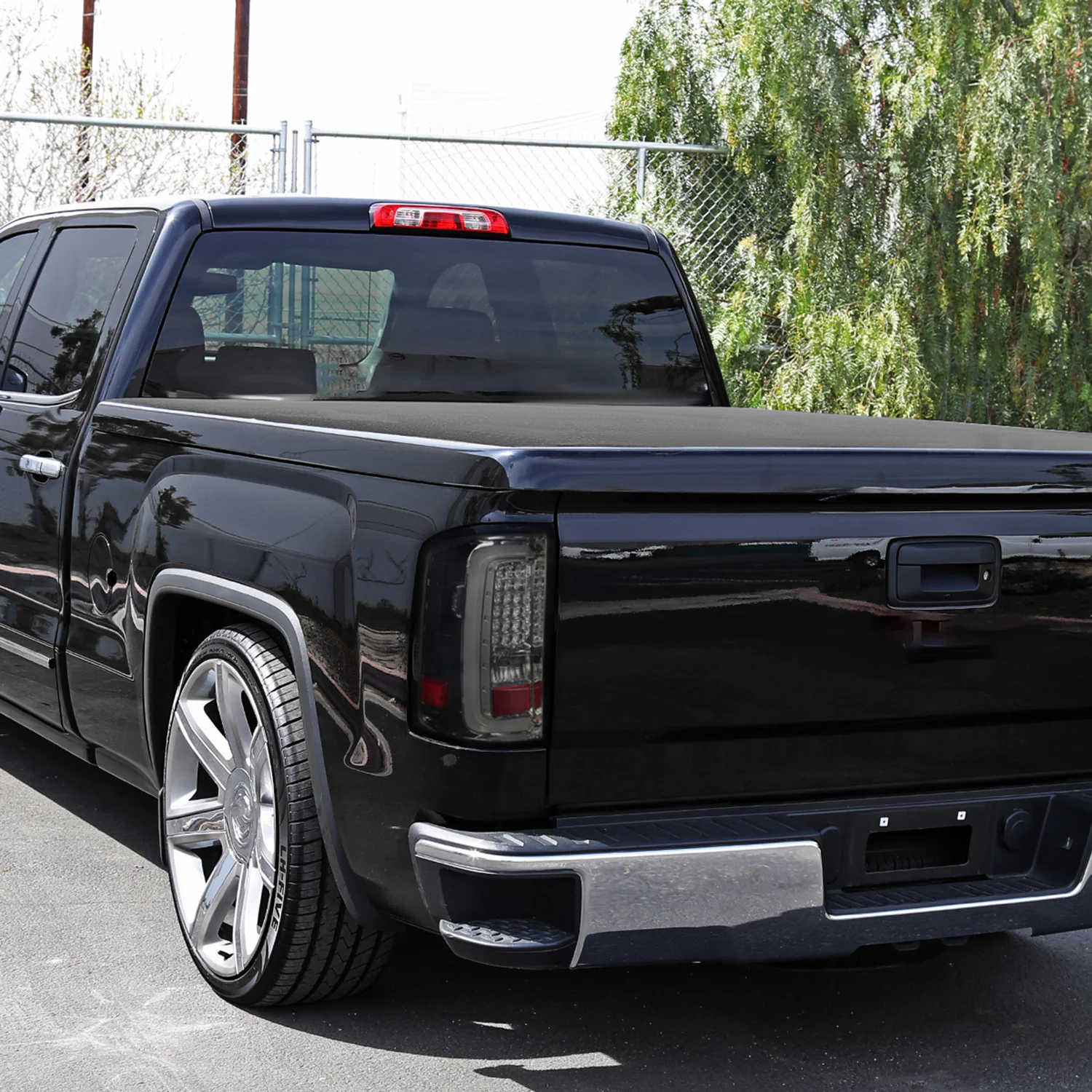 2014-2018 GMC Sierra 1500/2500HD/3500HD LED Tail Lights Chrome/Smoke Lens - Image 10