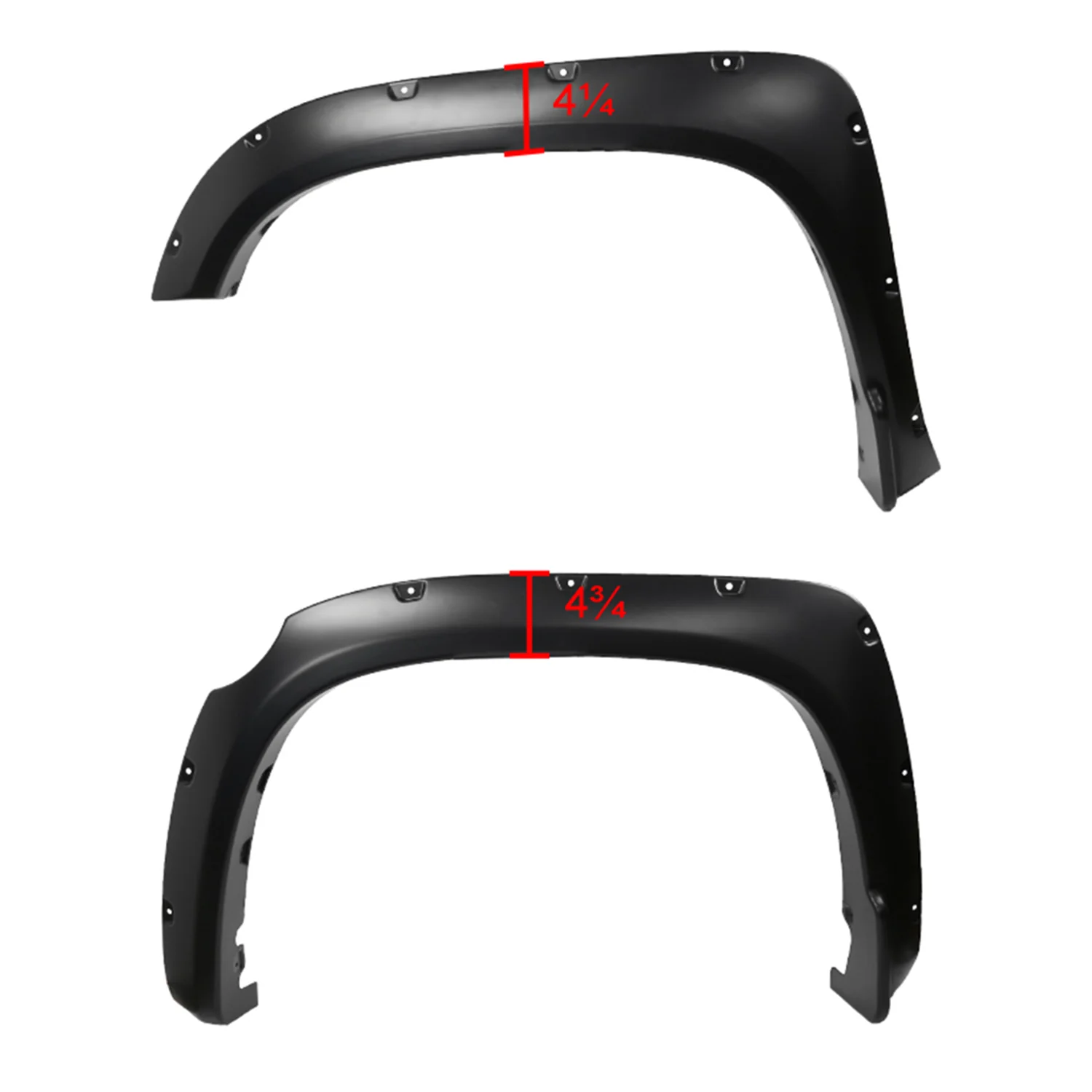 2014-2018 Toyota Tundra Smooth Rivet Style Fender Flares Wheel Protector - Image 2