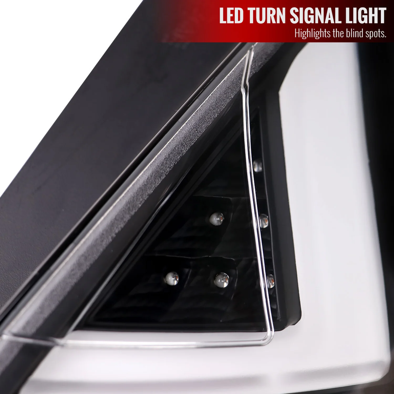 2014-2019 Ford Fiesta Hatchback LED Bar Tail Lights Matte Black/Clear Lens - Image 4