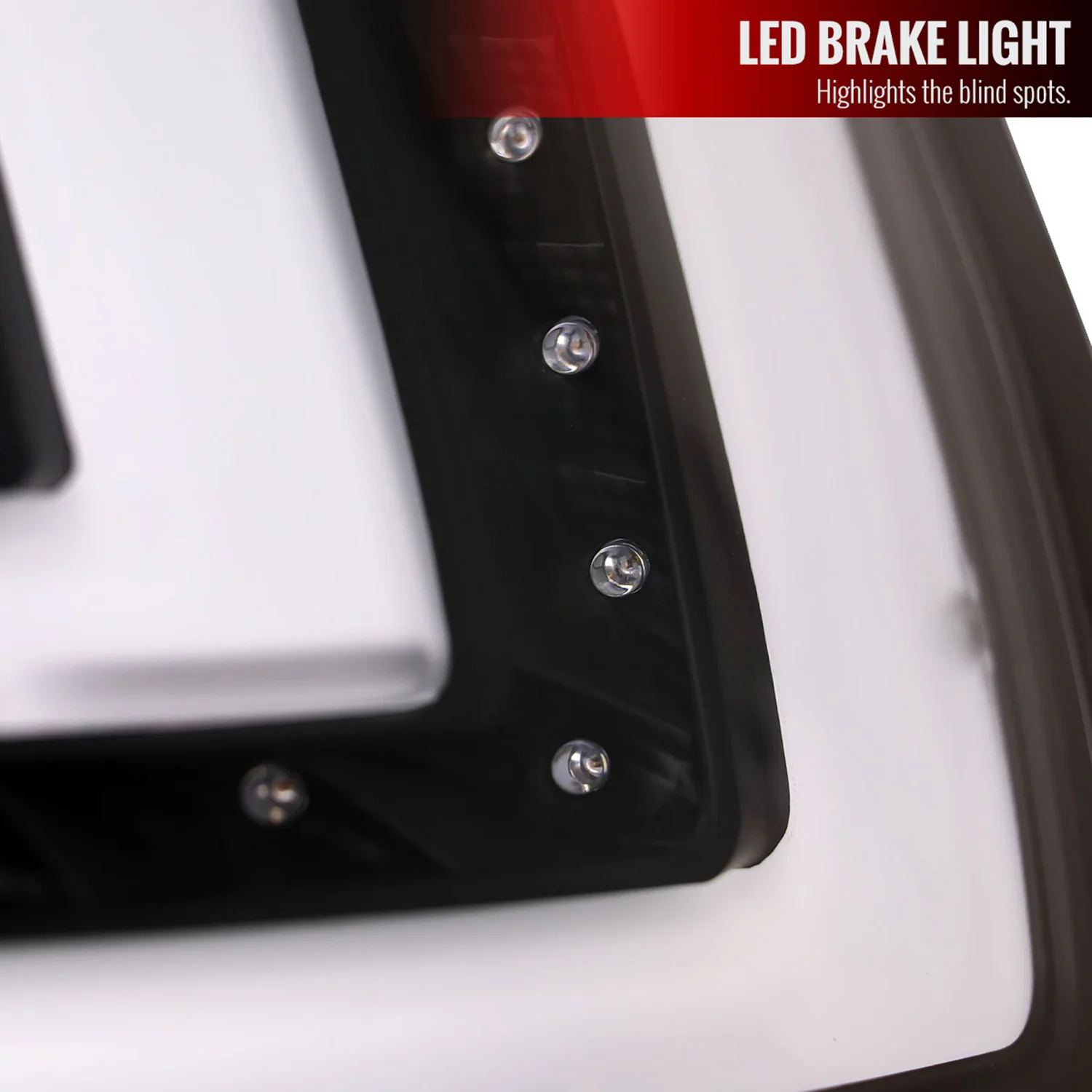 2014-2019 Ford Fiesta Hatchback LED Bar Tail Lights Matte Black/Clear Lens - Image 5