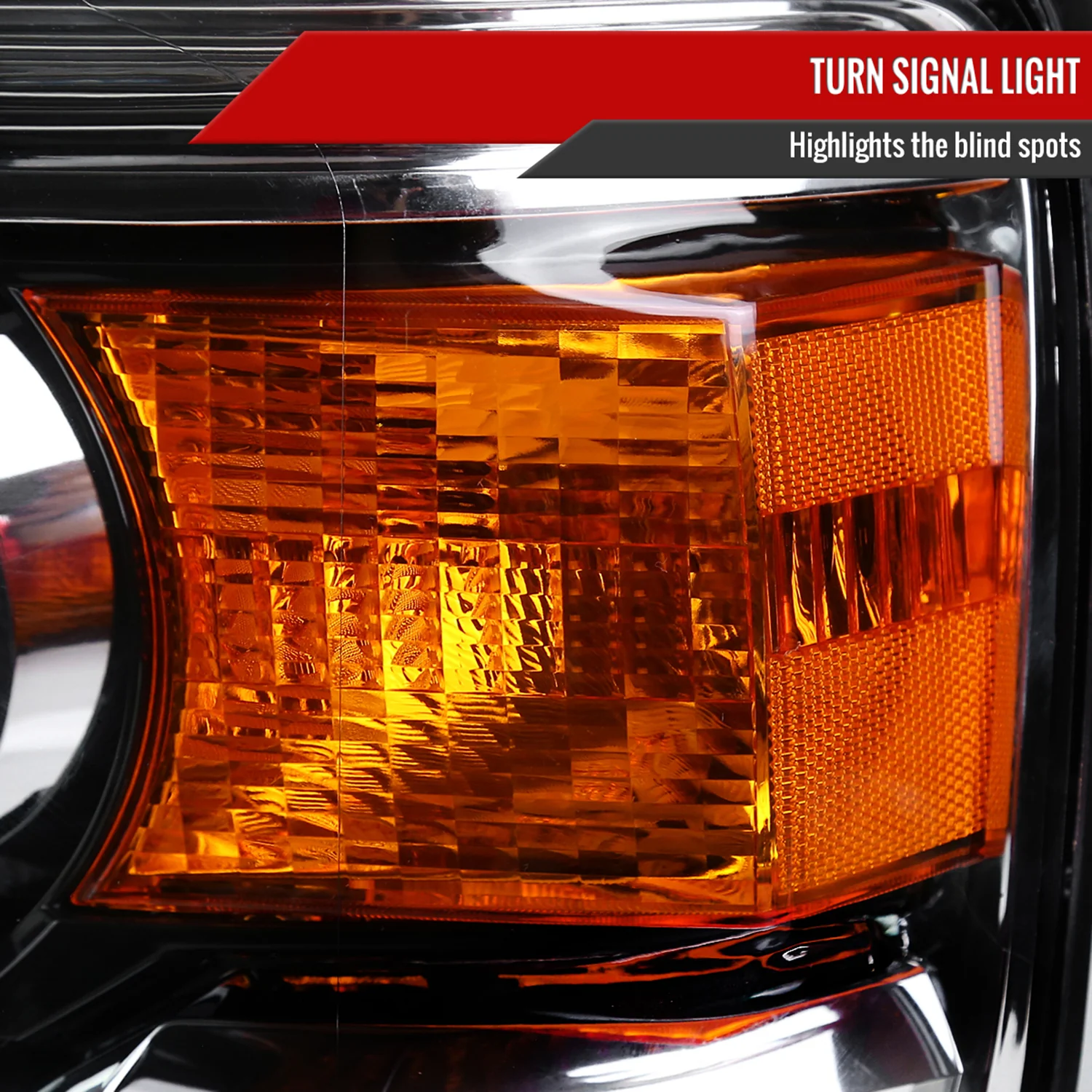 2014-2019 GMC Sierra 1500/2500HD/3500HD Clear Projector Headlights Driver Side - Image 4