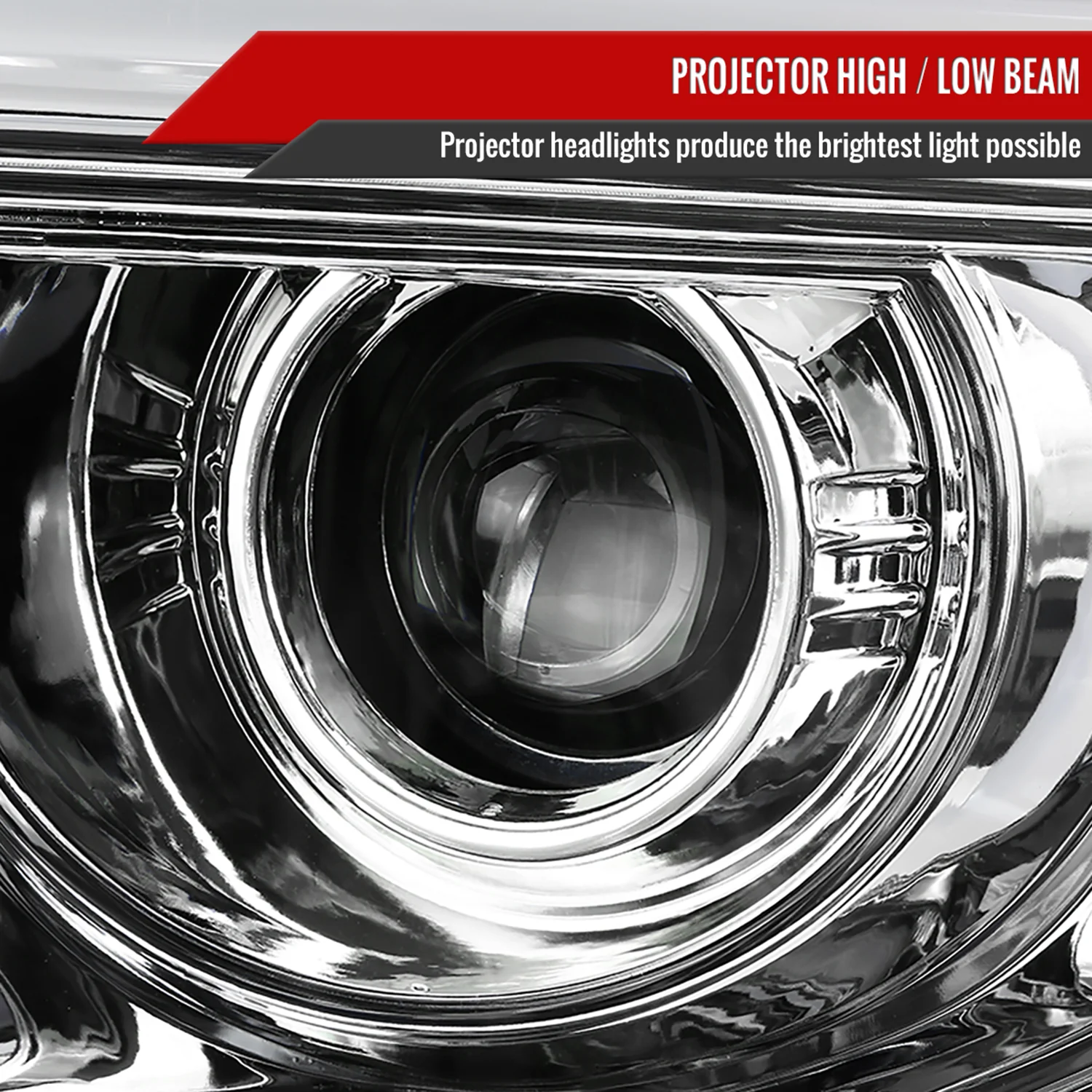 2014-2019 GMC Sierra 1500/2500HD/3500HD LED Bar Headlight LED Signal Chrome - Image 3