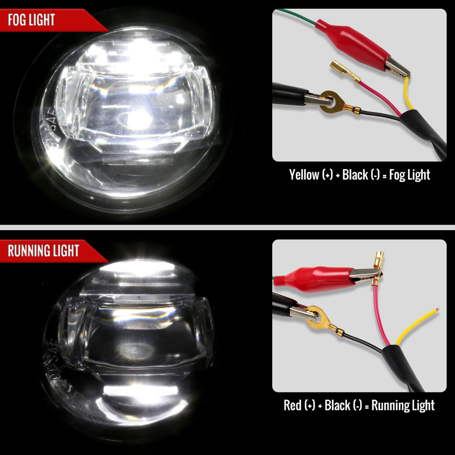 2014-2020 Toyota Tacoma/Tundra/Corolla/Highlander/RAV4 LED Fog Lights Chrome - Image 2