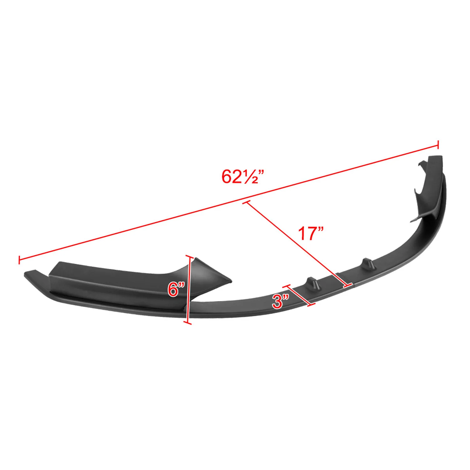 2014-2021 BMW F22/F23 2 Series Sport Matt Black Front Bumper Lip Splitter Kit - Image 2
