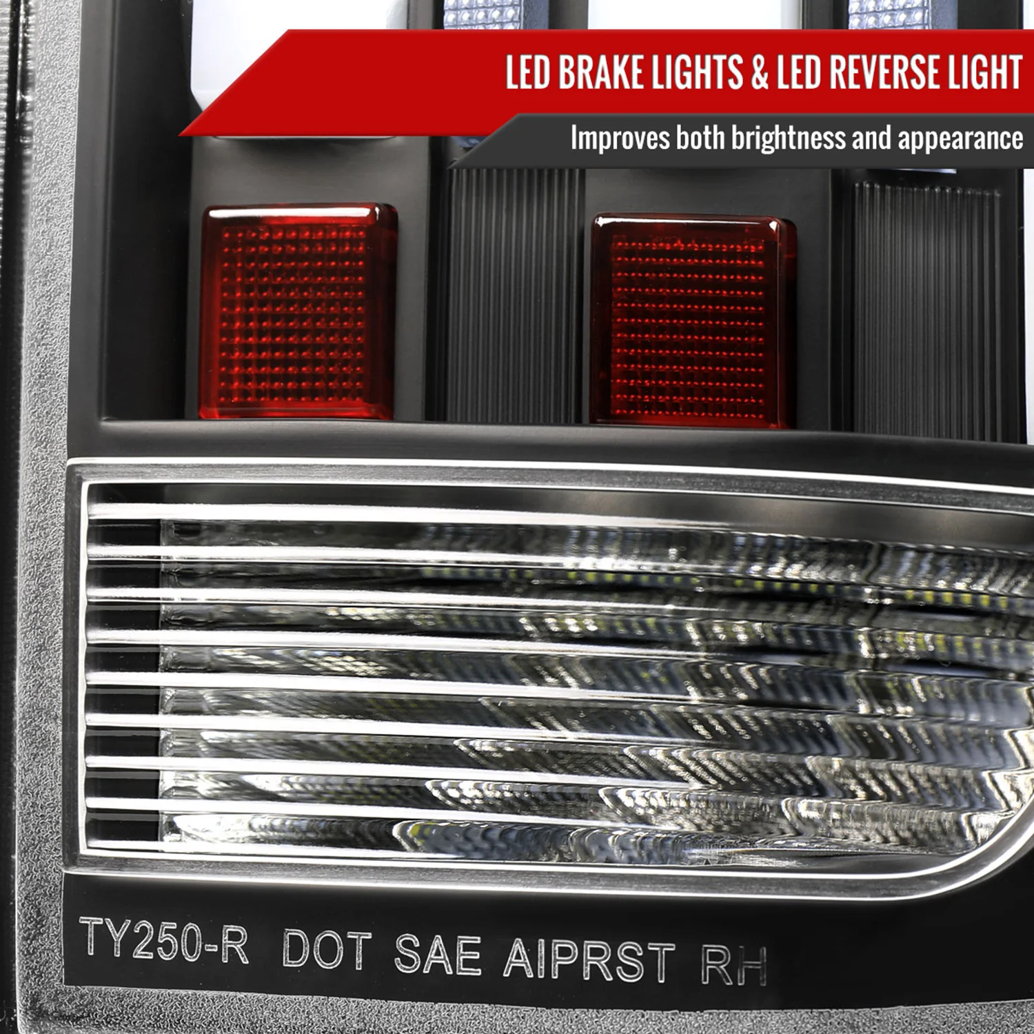 2014-2021 Toyota Tundra Facelift Full LED Tail Lights Turn Signal Matt Black - Image 6