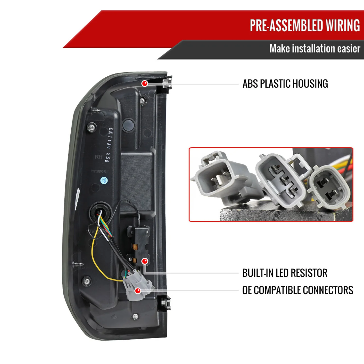 2014-2021 Toyota Tundra Facelift LED Tail Lights Turn Signal Matt Black/Smoke - Image 7