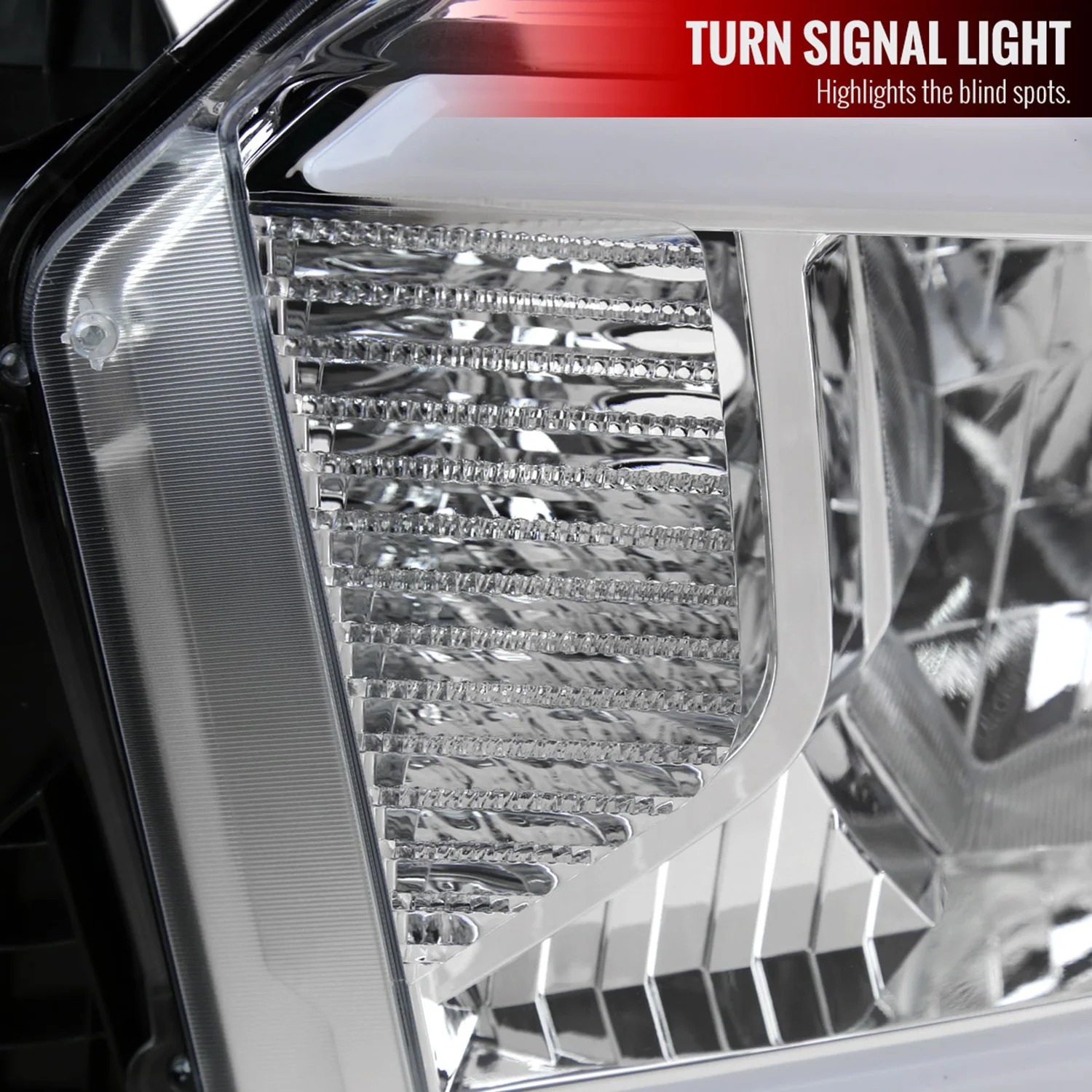 2014-2021 Toyota Tundra LED Bar Factory Style Headlights Chrome/Clear Lens - Image 5