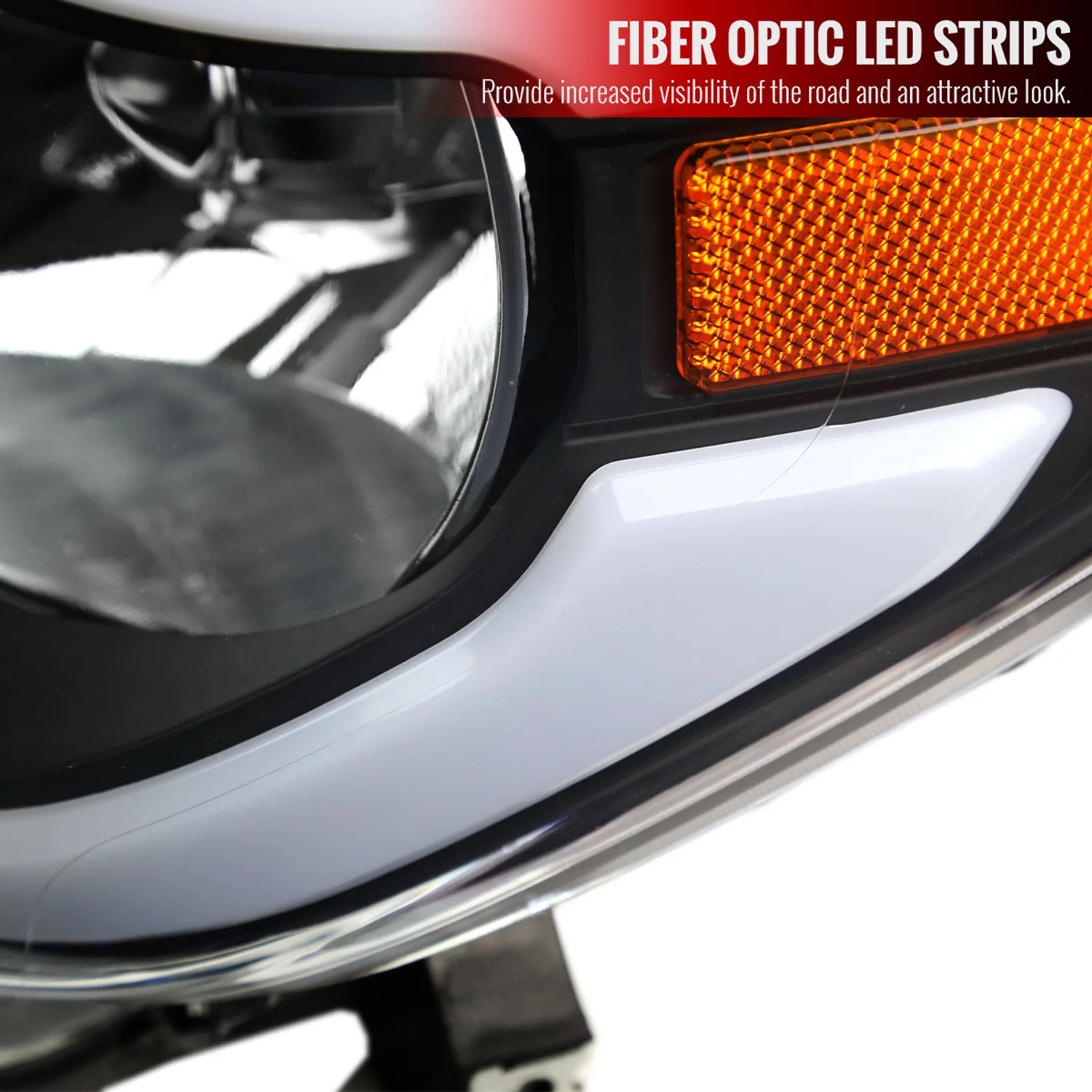 2014-2021 Toyota Tundra LED Bar Factory Style Headlights Matte Black/Clear - Image 4