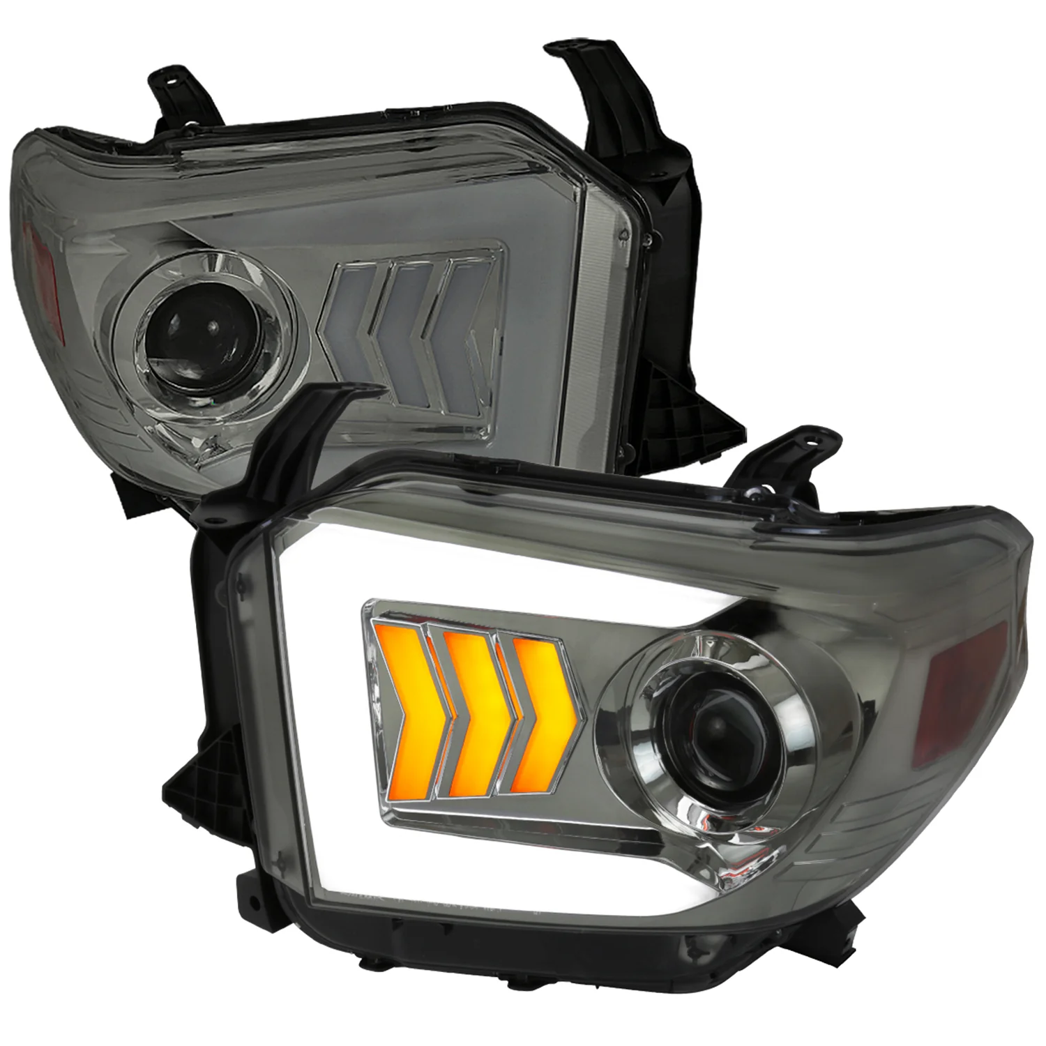 2014-2021 Toyota Tundra LED CBar Projector Headlights Arrow Signals Smoke
