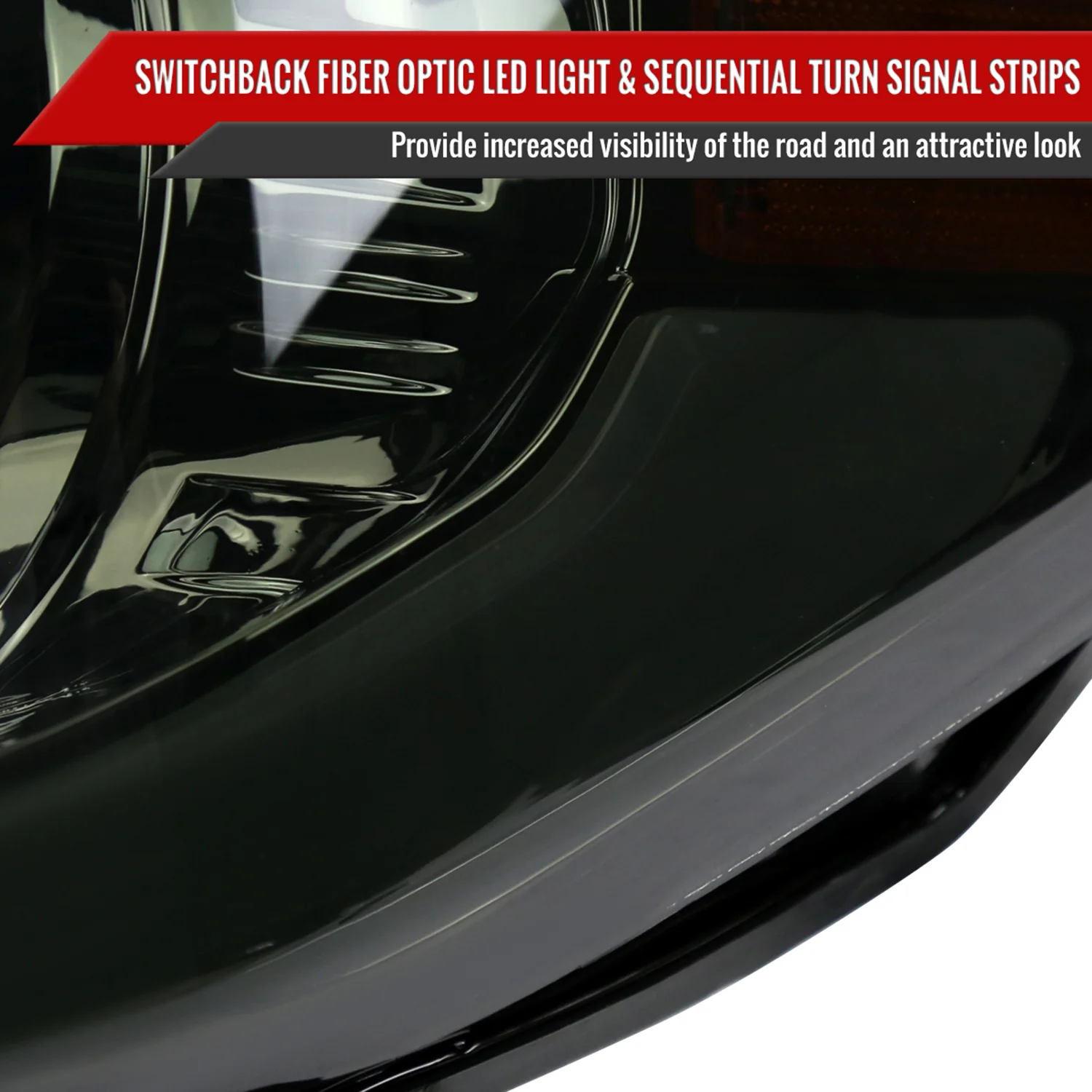 2014-2021 Toyota Tundra LED Turn Signal LED Bar Projector Headlights Smoke - Image 4