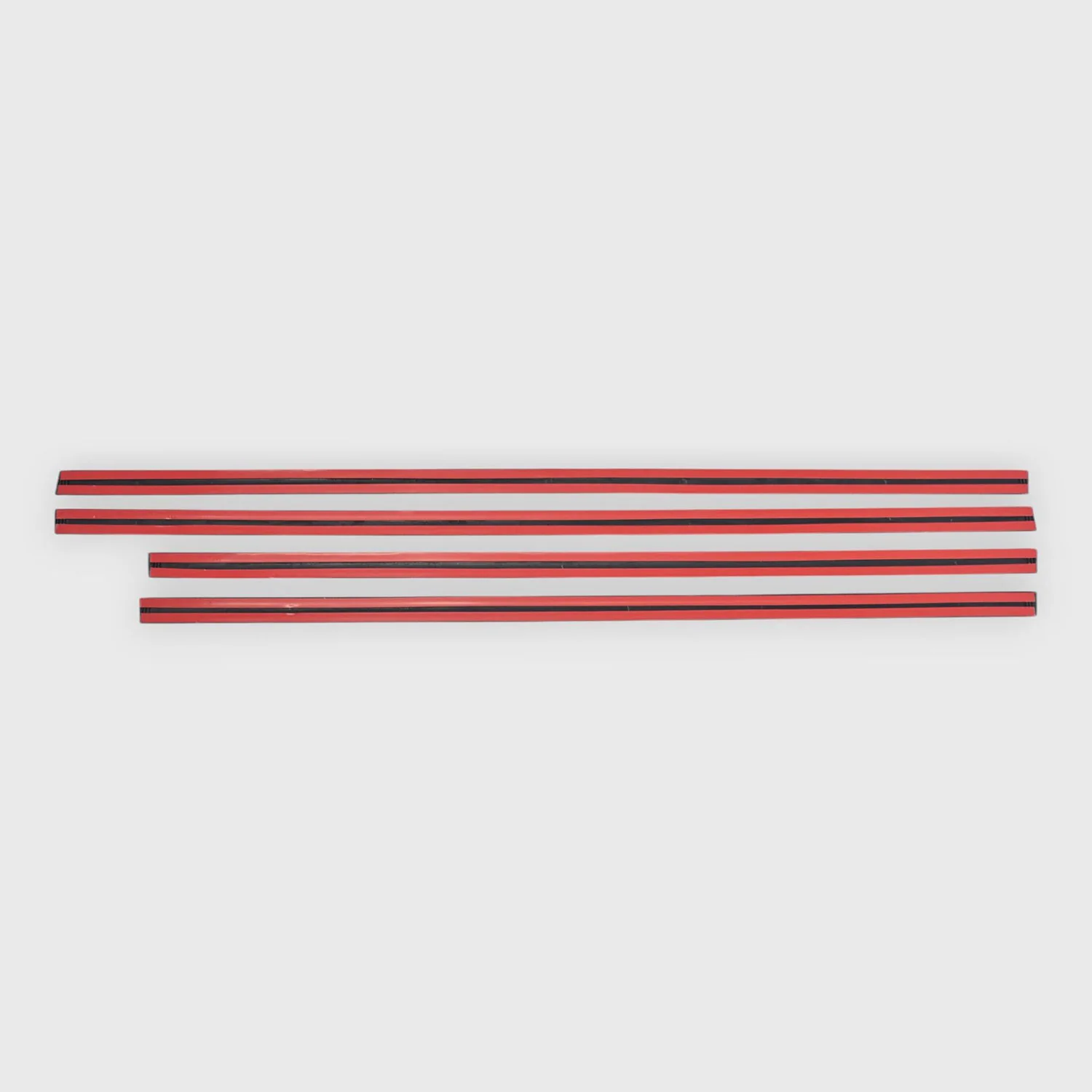 2014-2025 Chevrolet Silverado 1500 Side Door Molding Trim Set Gloss Black 4Pcs ABS Plastic - Image 5