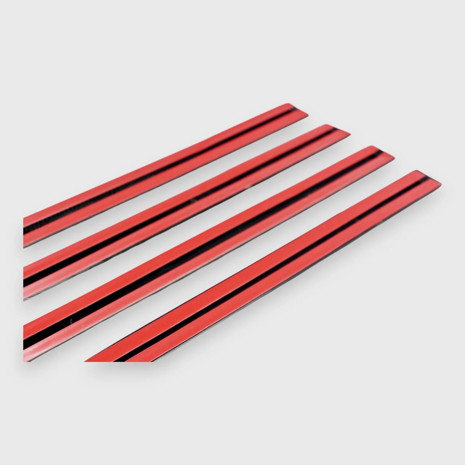 2014-2025 Chevrolet Silverado 1500 Side Door Molding Trim Set Gloss Black 4Pcs ABS Plastic - Image 6