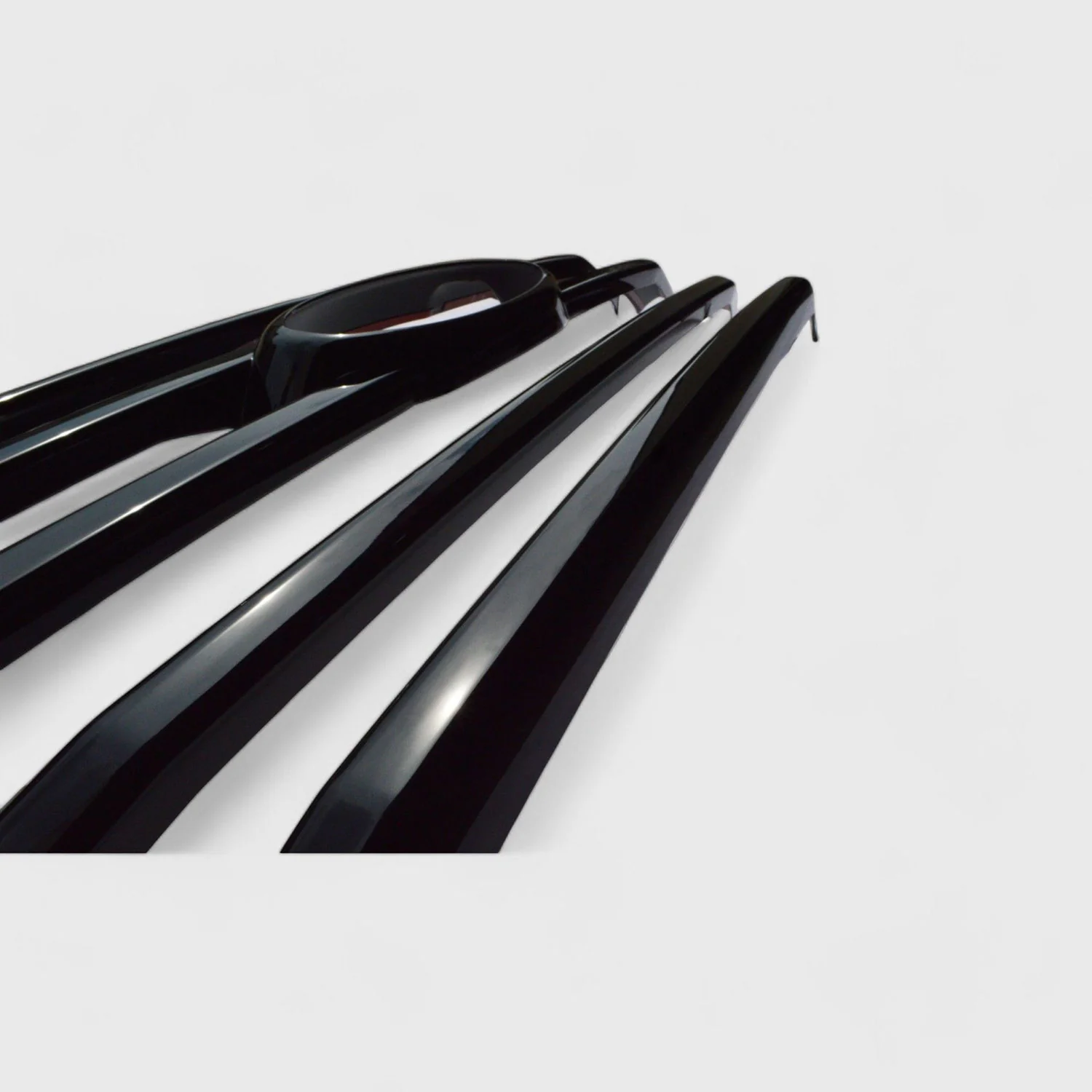 2015-2017 Ford F-150 Grille Overlay Gloss Black 4Pcs ABS Plastic - Image 3
