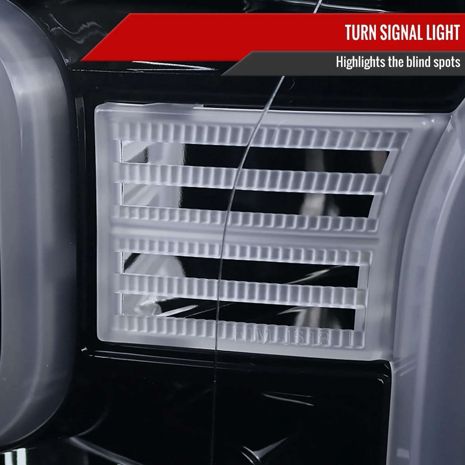 2015-2017 Ford F-150 LED Bar Outline Projector Headlights Glossy Black/Smoke - Image 6