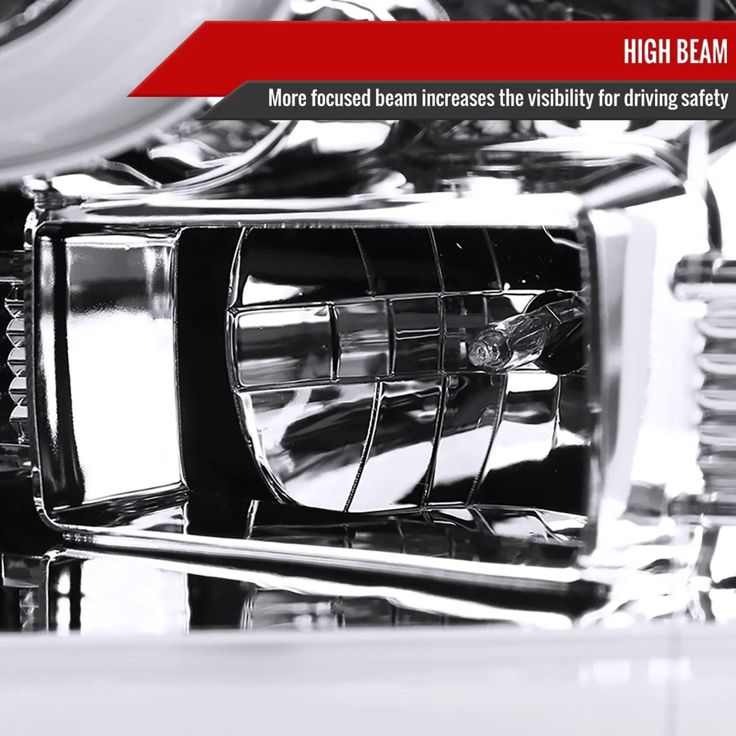 2015-2017 Ford F-150 LED Bar Projector Headlights Chrome Housing/Clear Lens - Image 4