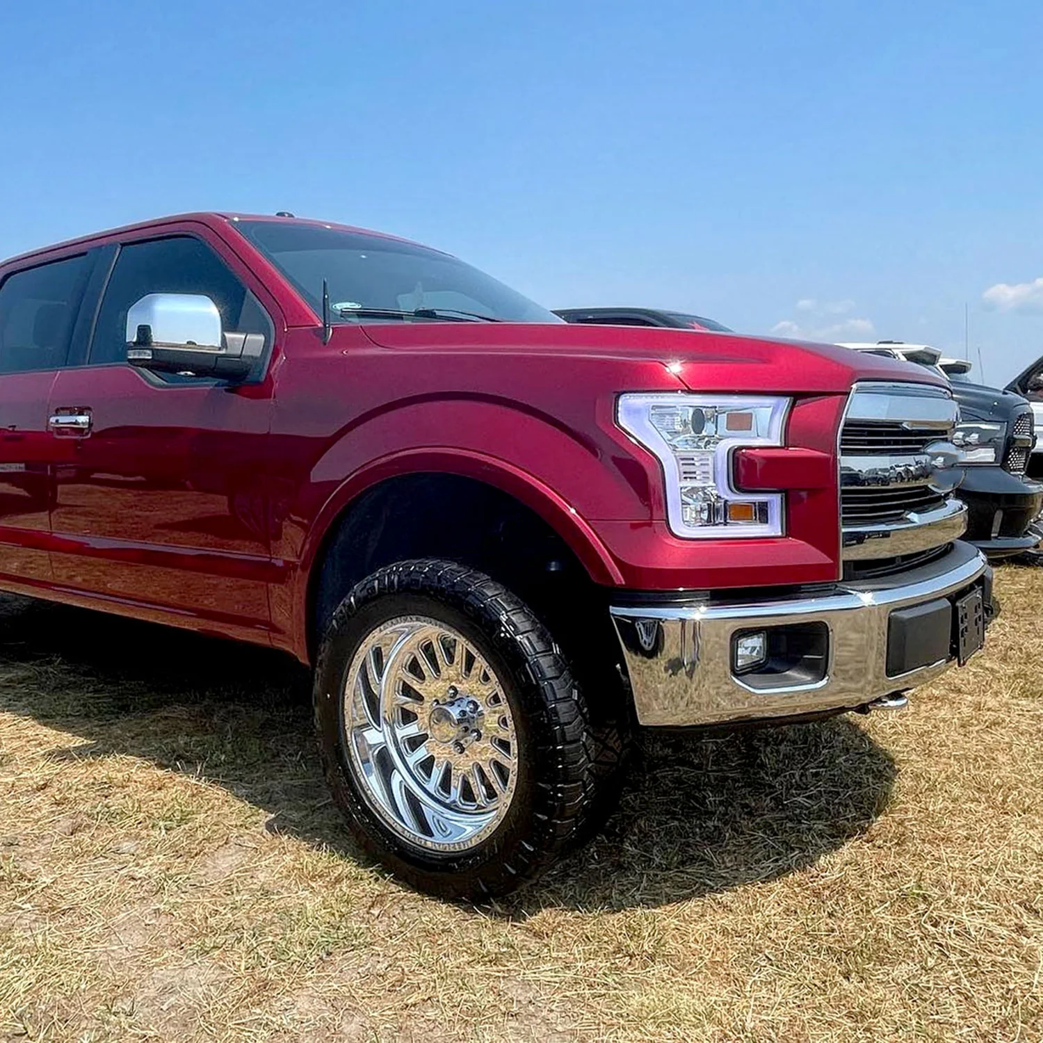 2015-2017 Ford F-150 LED Bar Projector Headlights Chrome Housing/Clear Lens - Image 9