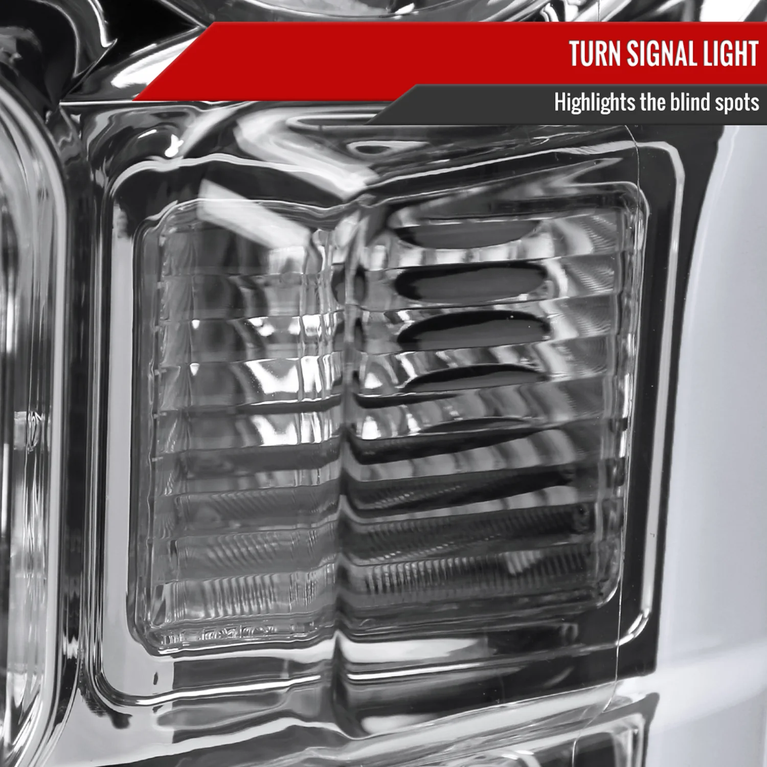 2015-2017 Ford F-150 LED Bar Projector Headlights - RS Chrome/Clear Lens - Image 6