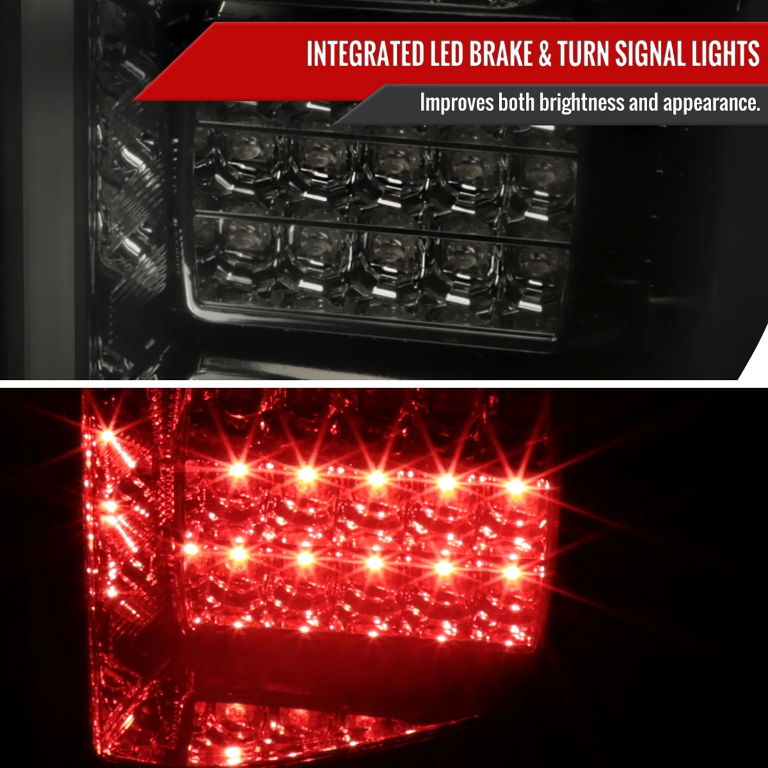 2015-2017 Ford F-150 LED Tail Lights Chrome Housing/Smoke Lens - Image 4