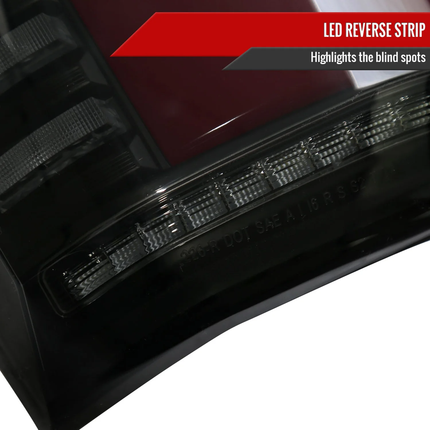 2015-2017 Ford F-150 Turn Signal Animated Red LED Bar Tail Lights Black/Smoke - Image 6