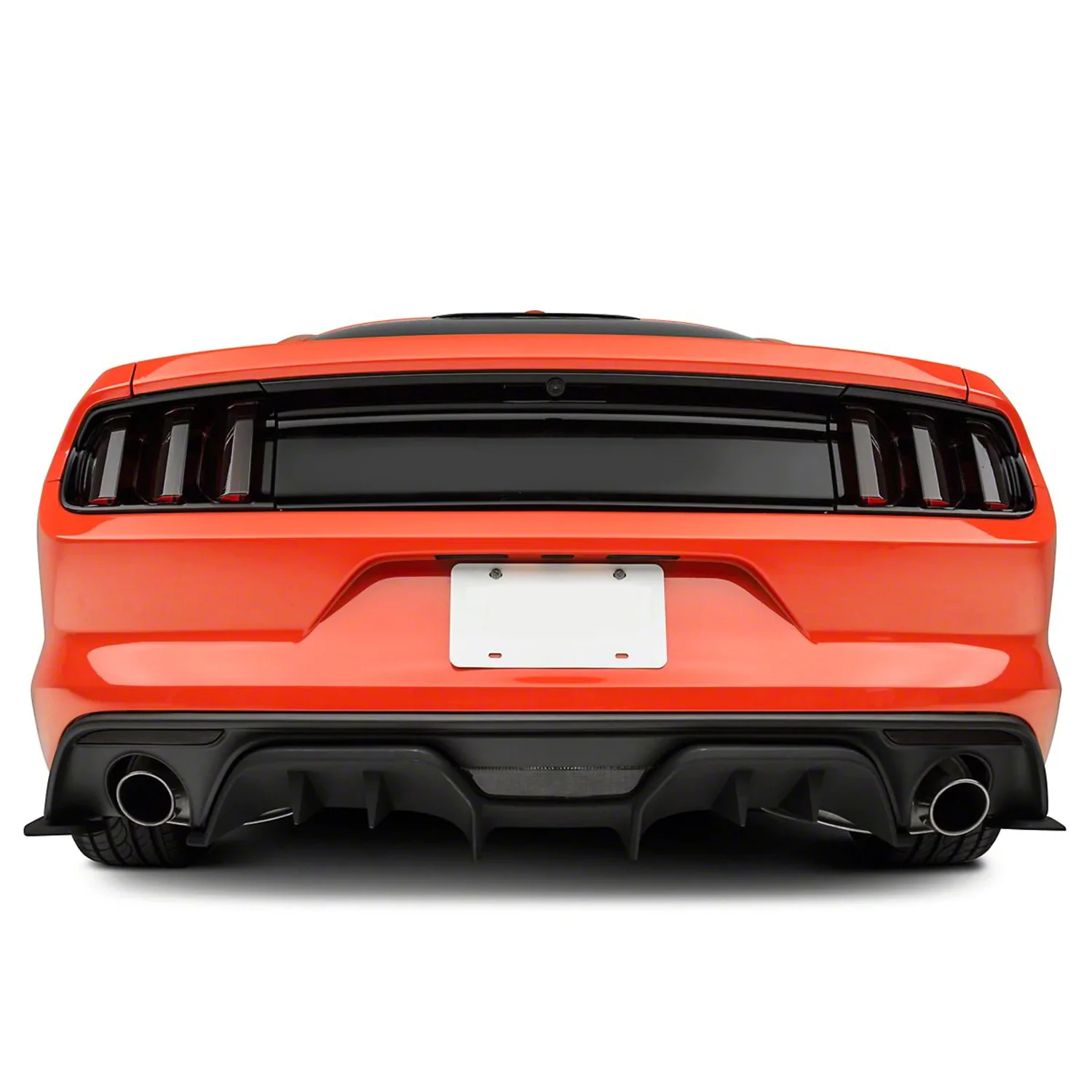 2015-2017 Ford Mustang Black R Style Rear Diffuser w/ Side Valance Panels - Image 10