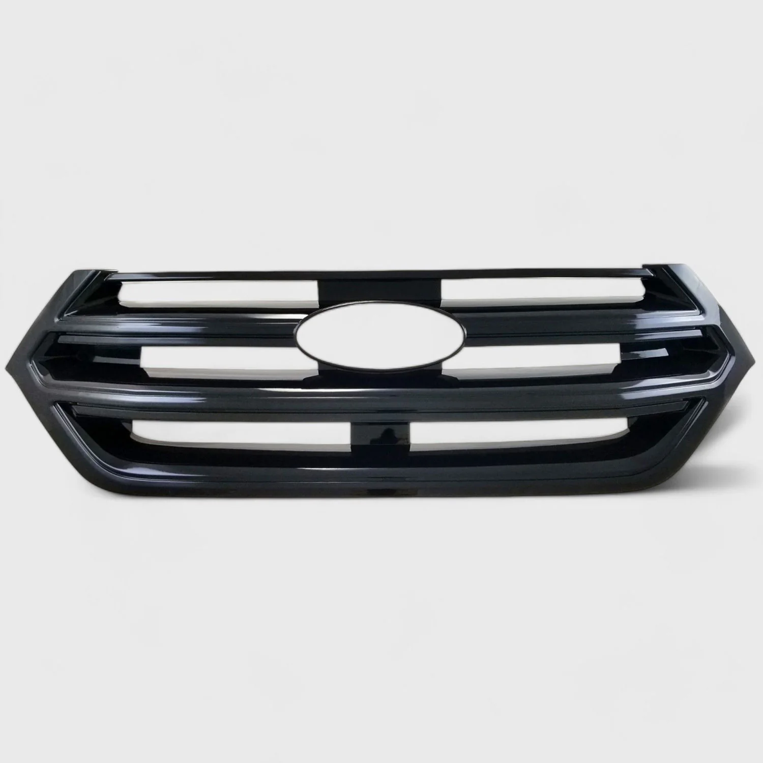 2015-2018 Ford Edge Grille Overlay Gloss Black 1Pcs ABS Plastic