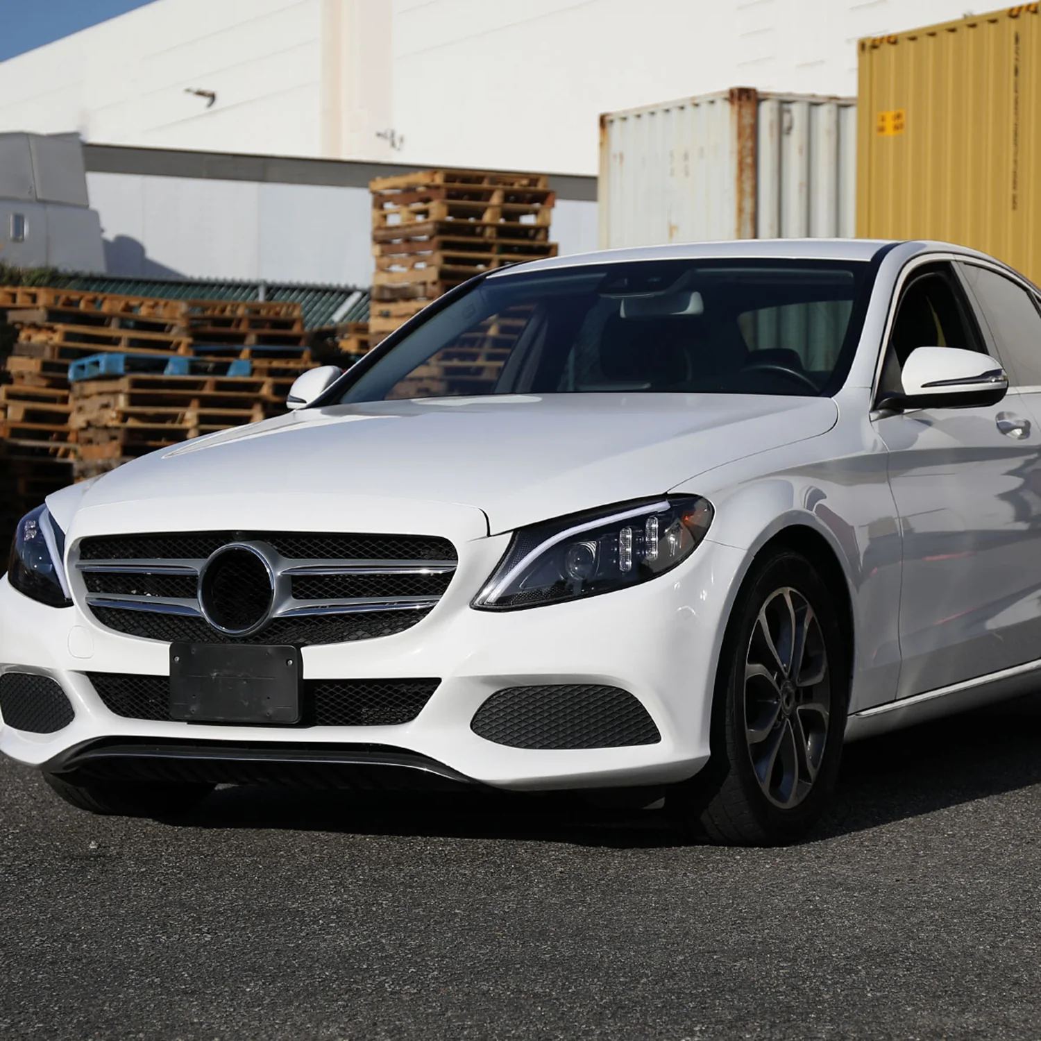 2015-2018 Mercedes-Benz C-Class W205 Full LED Headlights Signal Black - Image 9