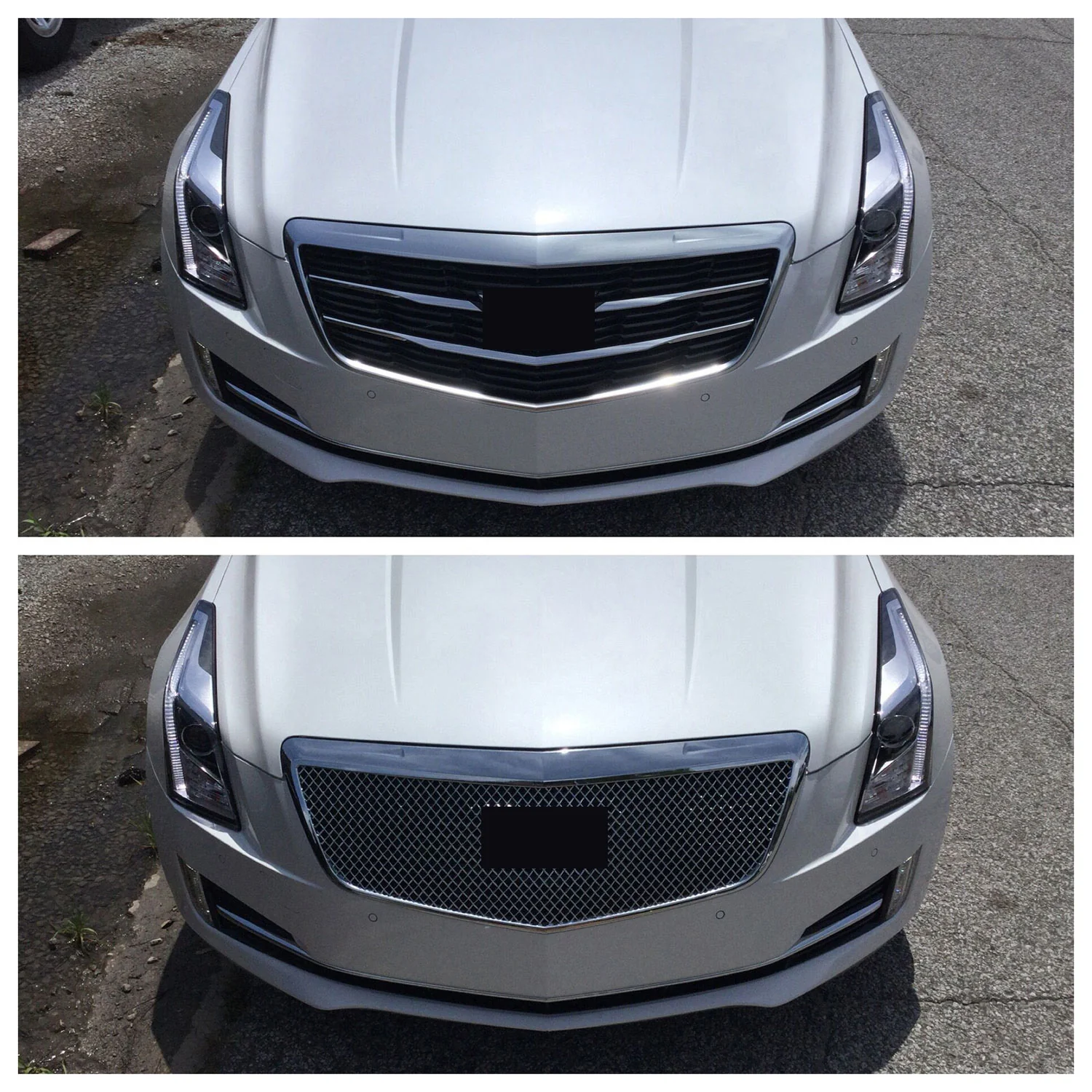 2015-2019 Cadillac ATS Grille Overlay Chrome 1Pcs ABS Plastic - Image 4
