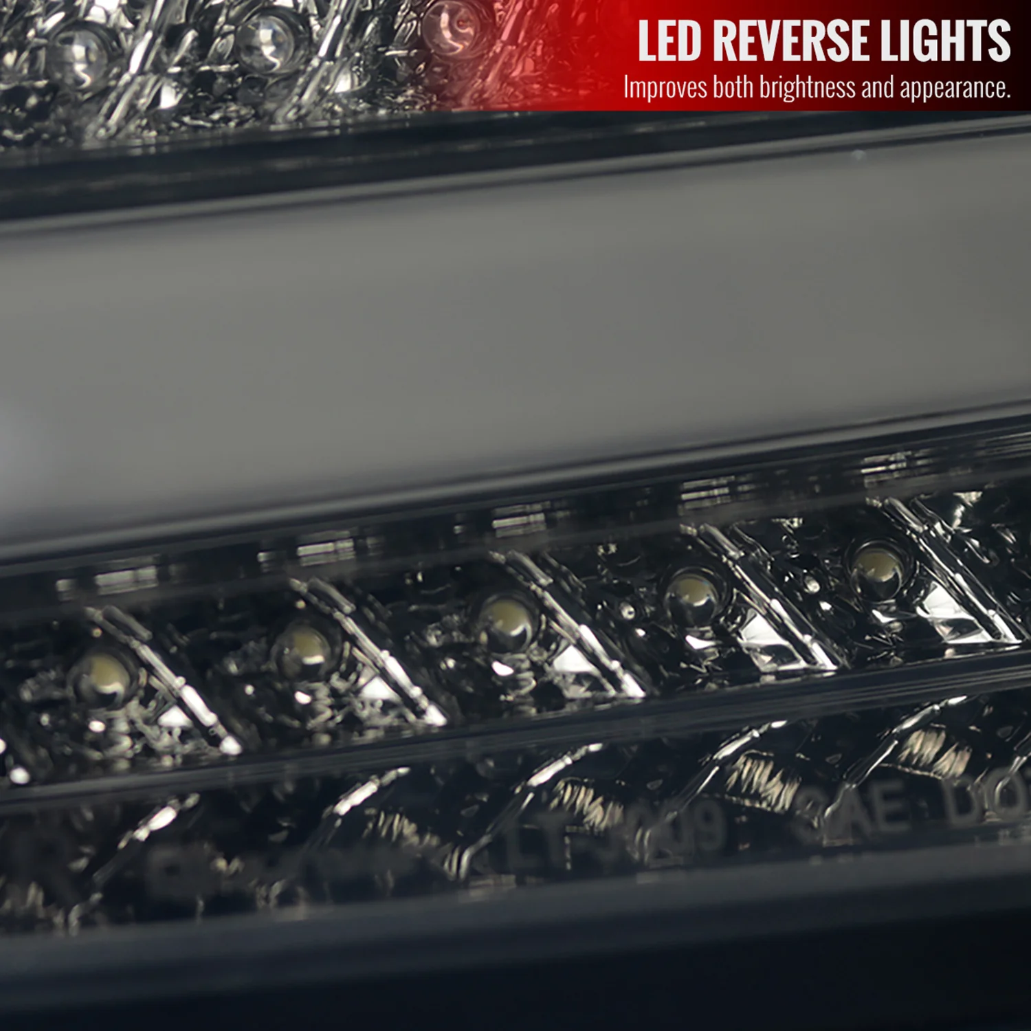 2015-2019 Ford Focus Hatchback LED Tail Lights Chrome Housing/Smoke Lens - Image 5